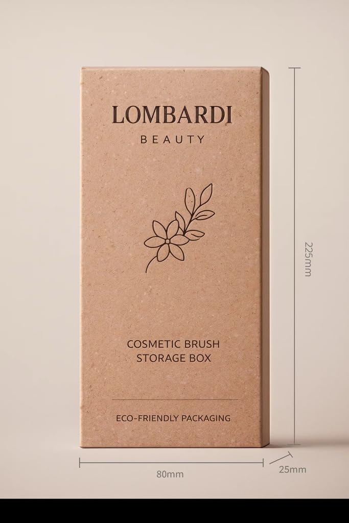 Lombardi Beauty Silicone Makeup Brush Travel Case for Women - Premium Soft Protective Organizer - Pink, Nude, and Brown