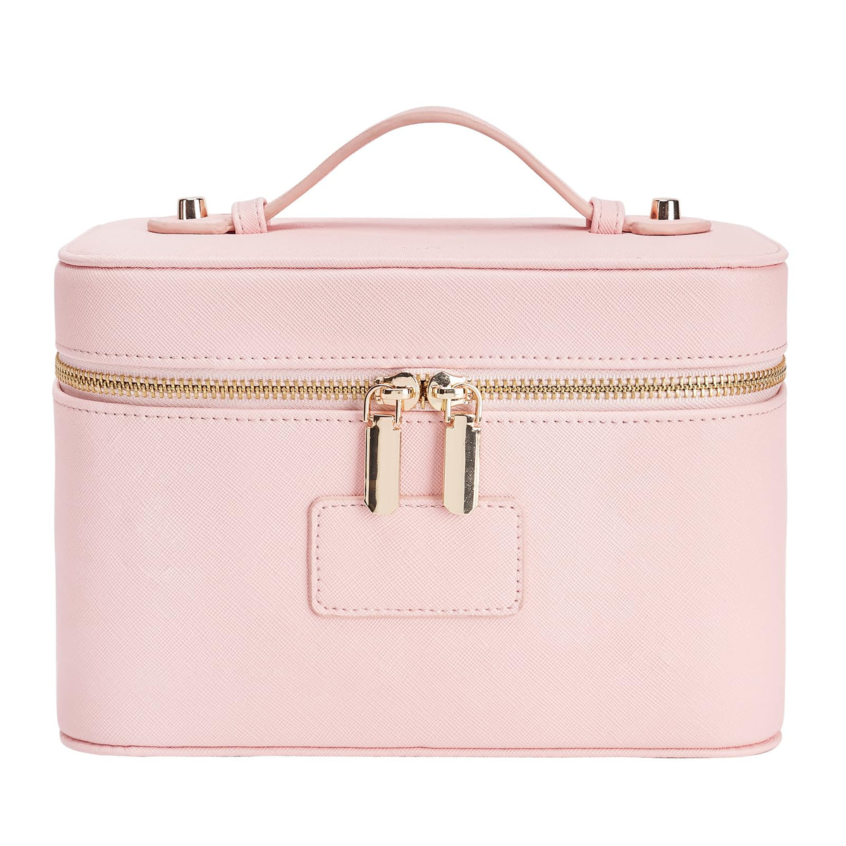 Makeup Case for Women, Leather Makeup Bag Cosmetic Case with Removable Divider, Large Capacity Waterproof Portable Travel Toiletry Make up Organizer Case