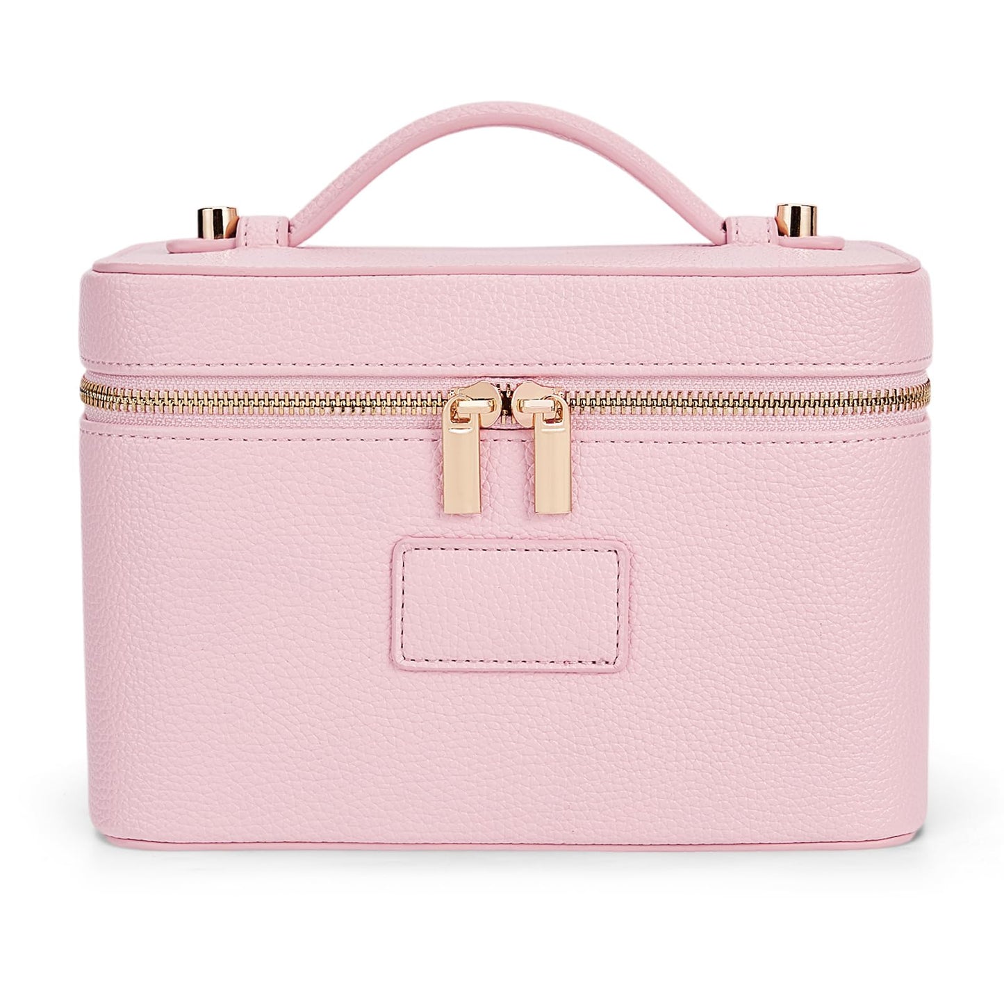 HiTotes Makeup Bag Vanity Case for Women Leather Cosmetic Bag Travel Toiletry Bags Portable Makeup Organizer Case