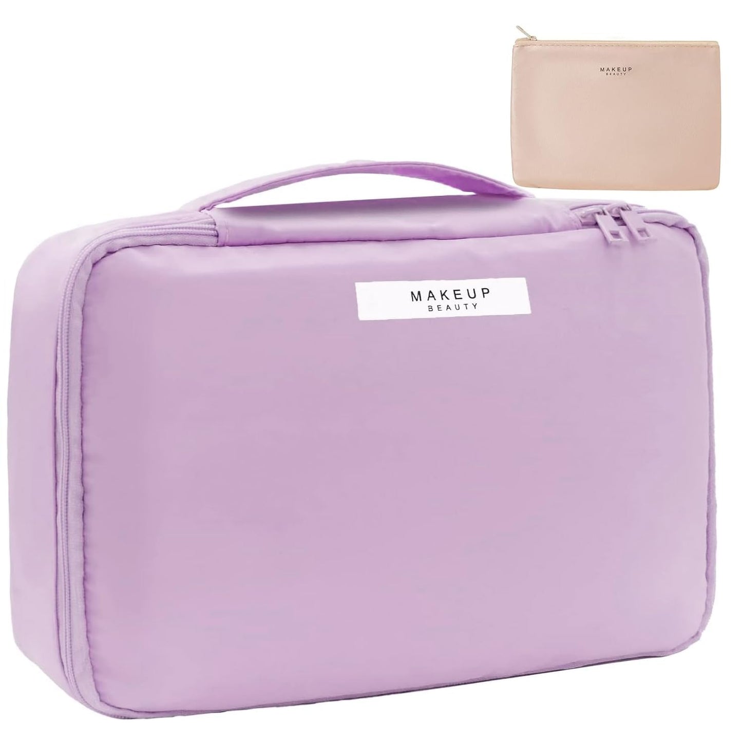 Queboom Travel Makeup Bag Cosmetic Bag Toiletry Bag for Women & Men, Green