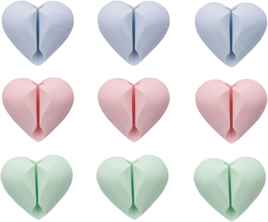 9 PCS Lip Brush Holder, Pink Blue Green