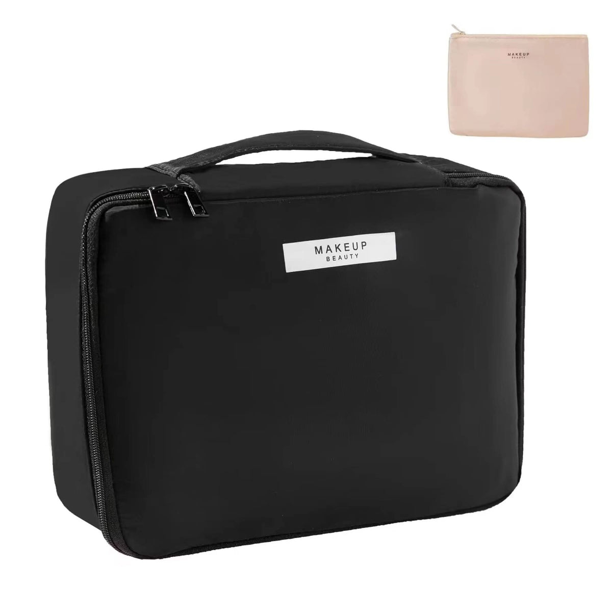 Queboom Travel Makeup Bag Cosmetic Bag Toiletry Bag for Women & Men, Green