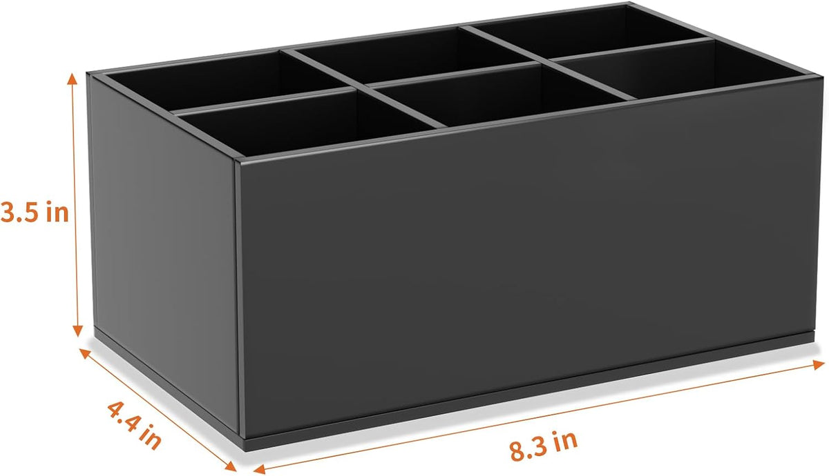 HIIMIEI Black Makeup Brush Holder Organizer
