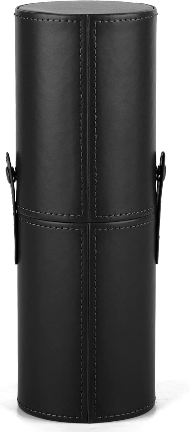 Narwey Makeup Brush Holder Travel Brushes Case Bag Cup Storage Dustproof for Women (Black)