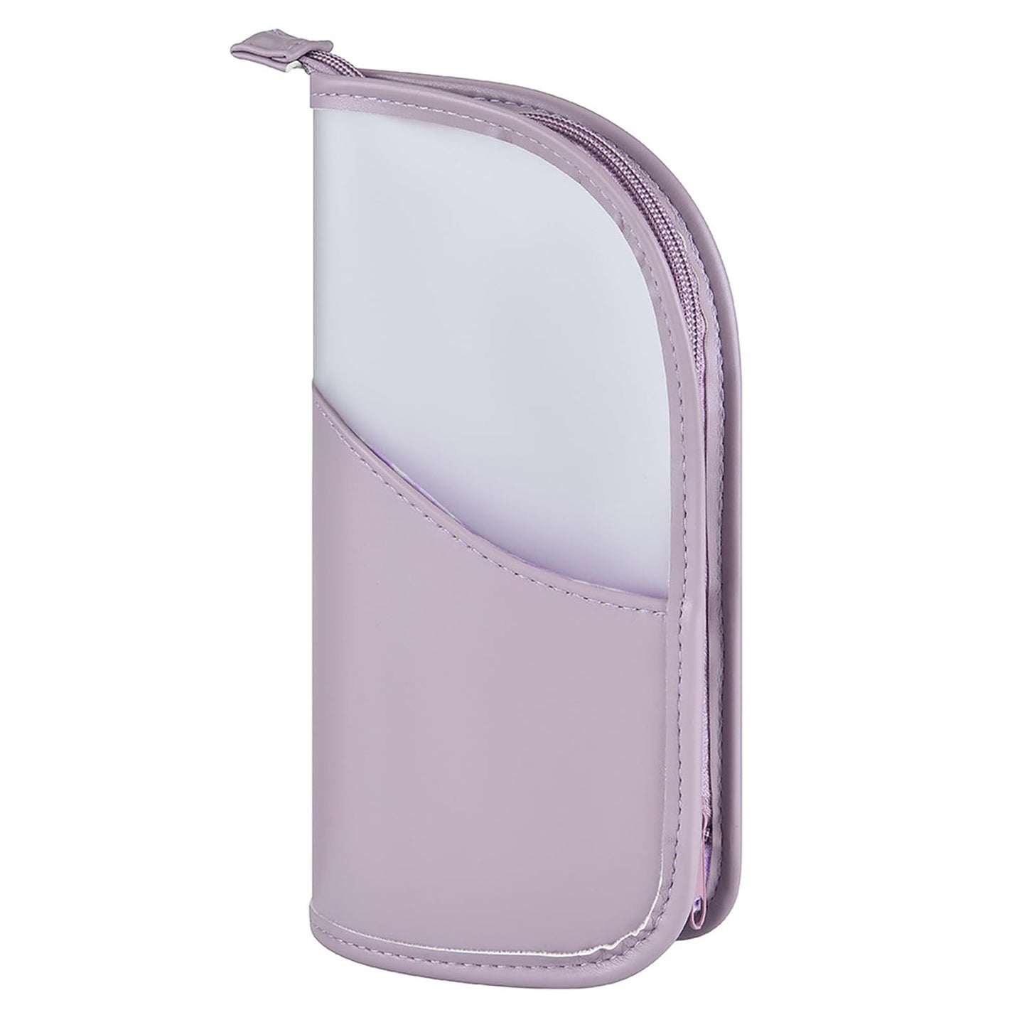 Makeup Brush Travel Case Stand Up, High Capacity Makeup Organizer Portable Travel Makeup Brush Holder (Pink)