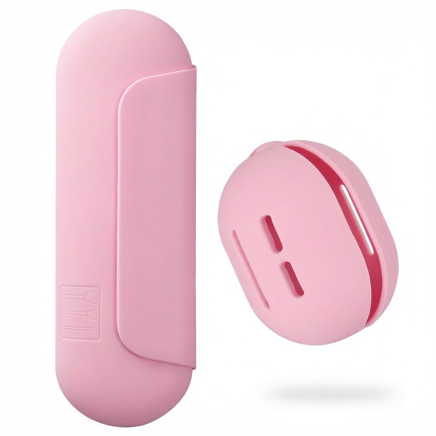 AGIKET Soft Silicone Makeup Brush Holder Large Travel Portable Cosmetic Bag