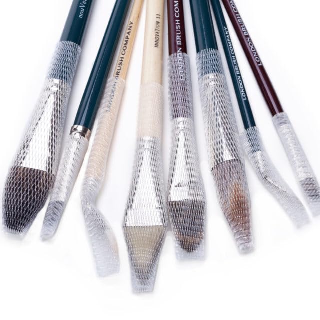 Brush Cocoon Makeup Brush Protector Mesh Sleeves 5 Pack – Keeps Brushes in Shape, Protects Bristles, Ideal for Drying, Travel and Safe Storage for Makeup Tools