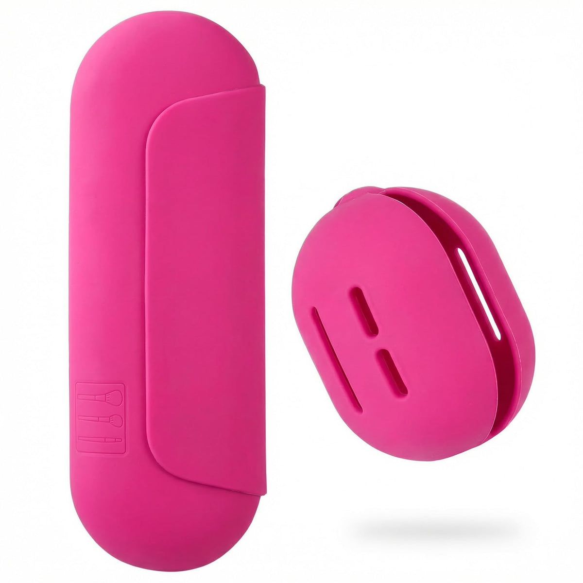 AGIKET Soft Silicone Makeup Brush Holder Large Travel Portable Cosmetic Bag
