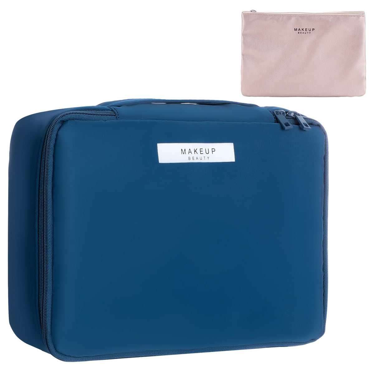 Queboom Travel Makeup Bag Cosmetic Bag Toiletry Bag for Women & Men, Green