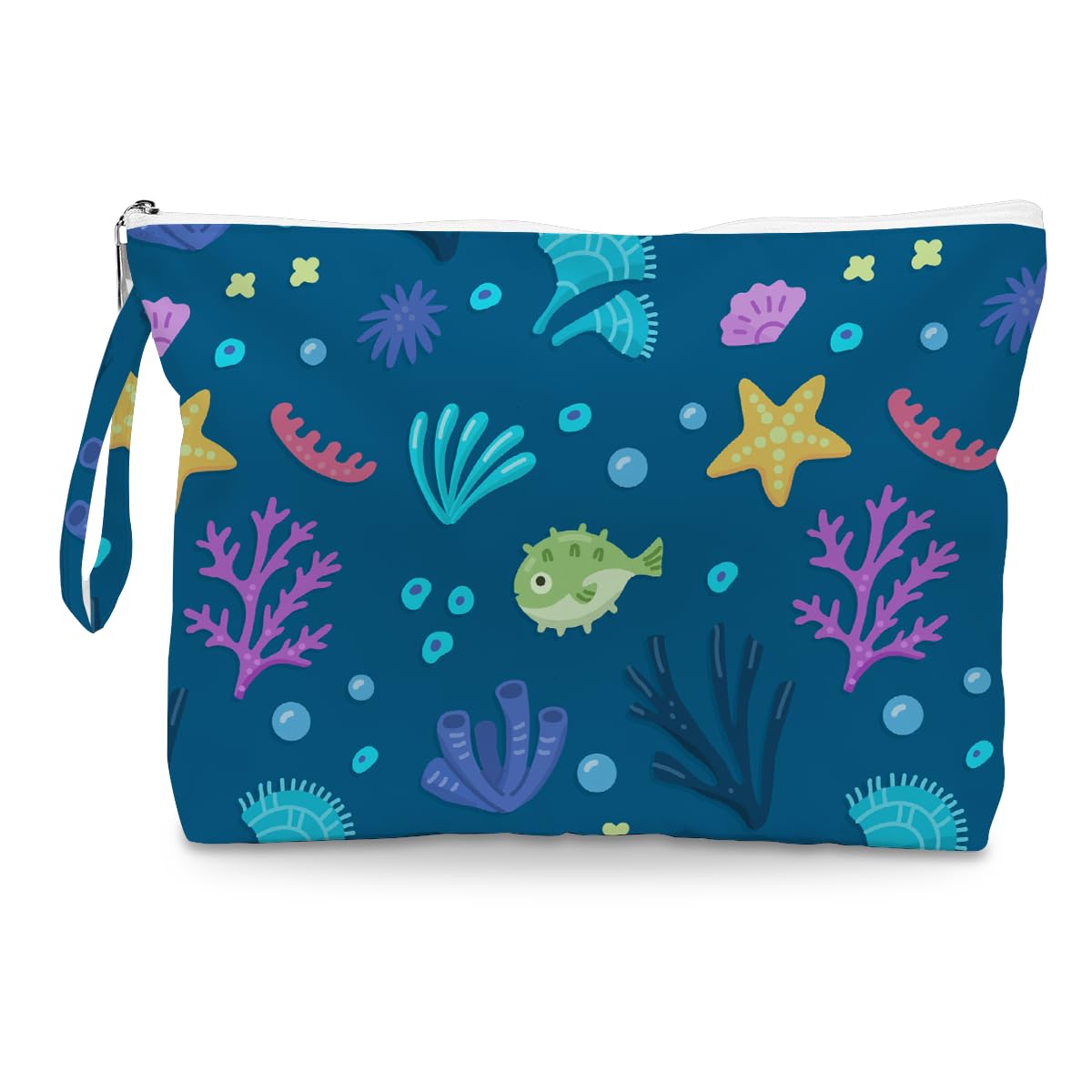Fokongna Wet Dry Bag – Waterproof Travel Bag, Large Zipper Pouch for Swimsuits, Diapers, Toiletries, Makeup for Women & Girls
