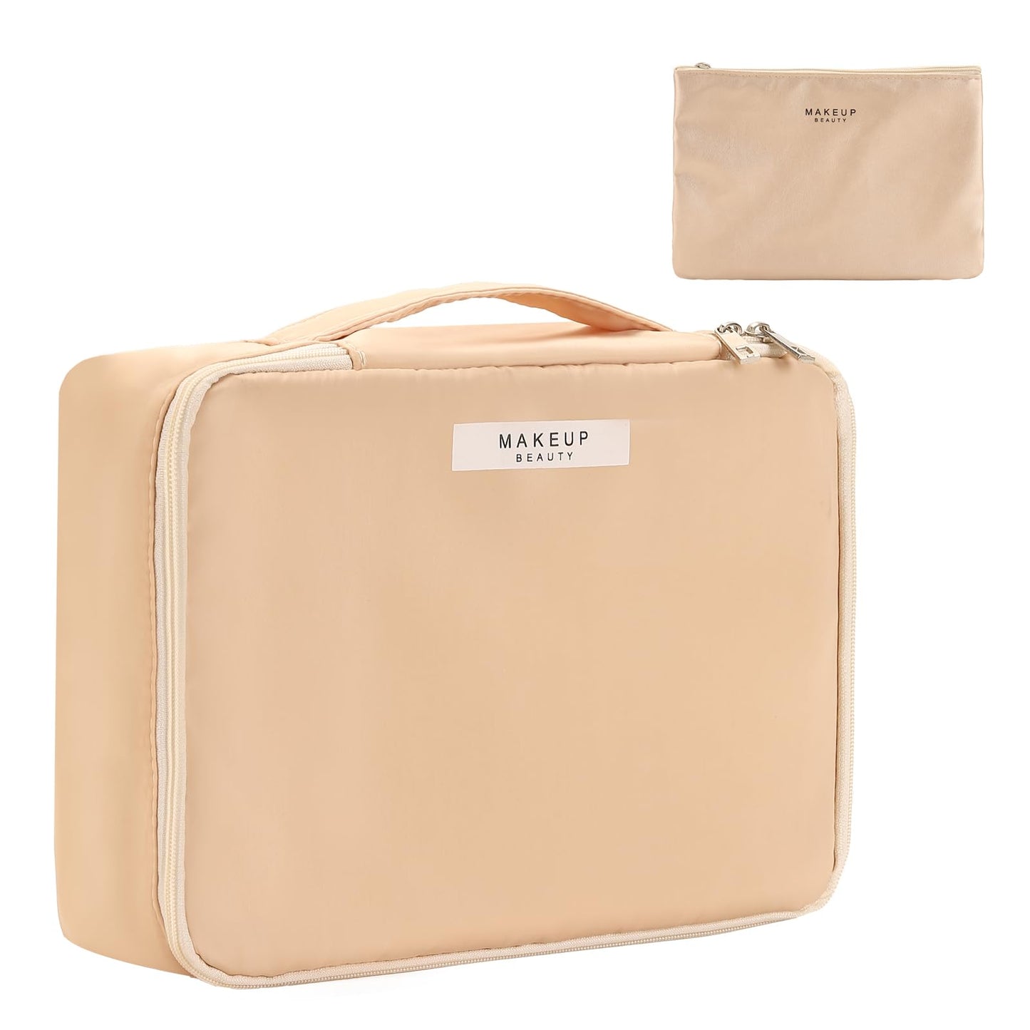 Queboom Travel Makeup Bag Cosmetic Bag Toiletry Bag for Women & Men, Green