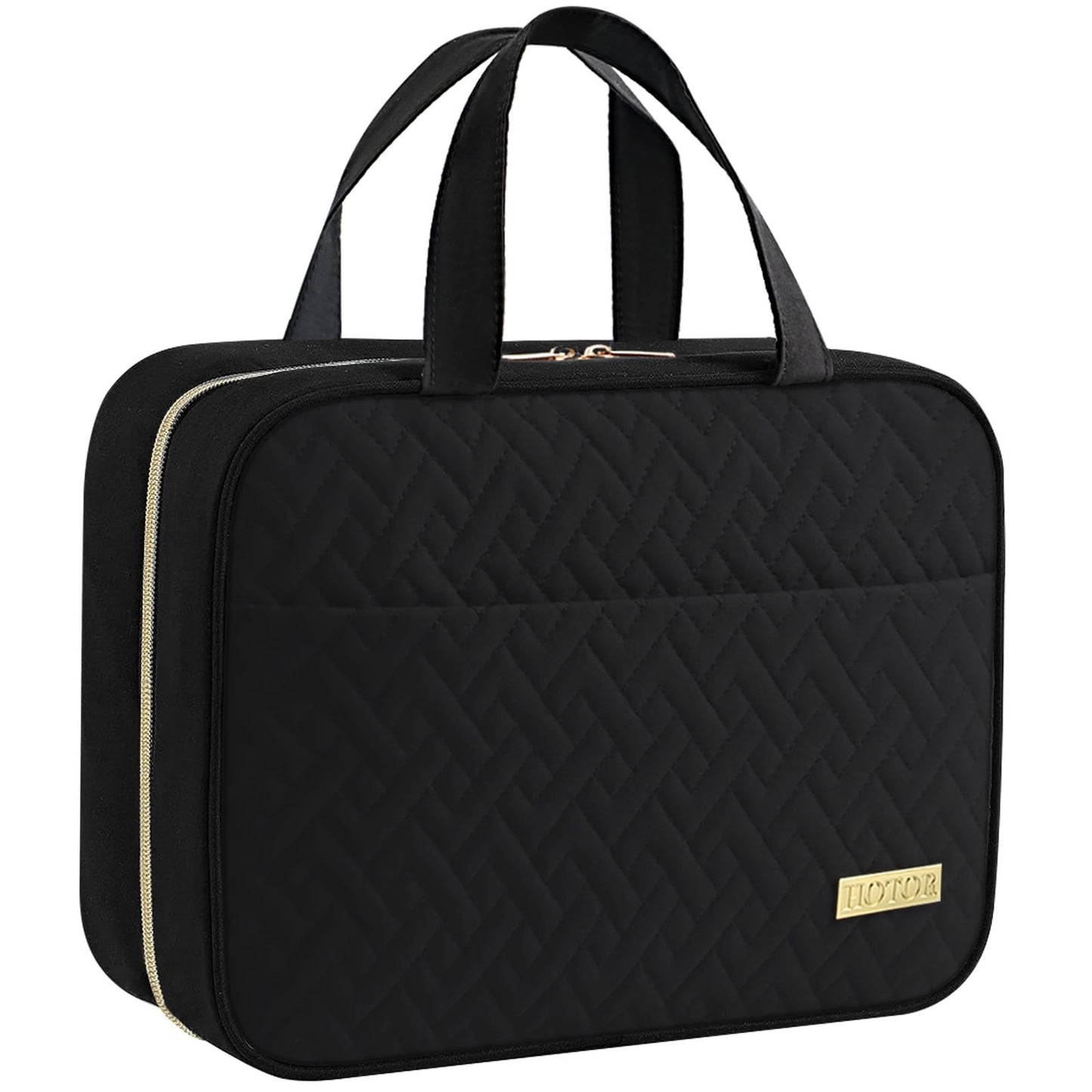 HOTOR Hanging Travel Toiletry Bag Women Men Essentials Black