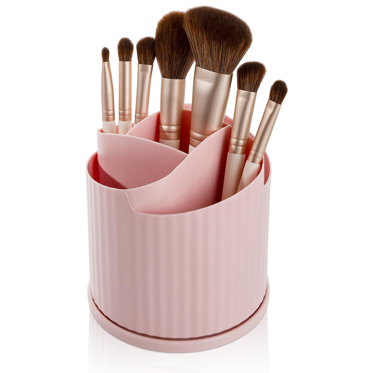 Anyoifax 360 Rotating Makeup Brush Holder Make Up Brushes Organizer, White