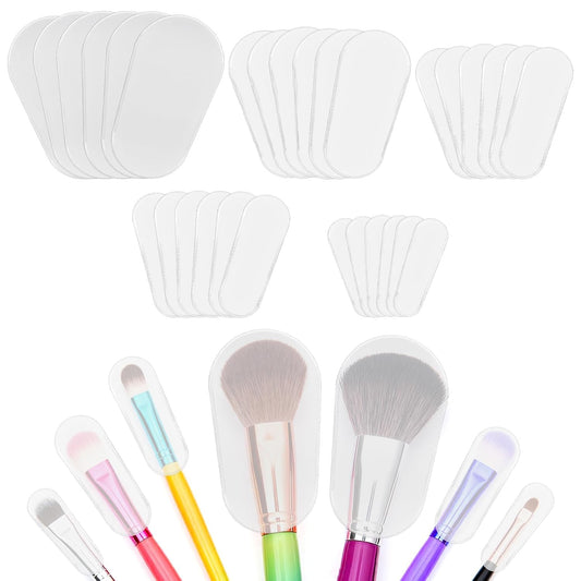 Makeup Brush Covers, 30PCS Clear Make up Brush Protective Protector