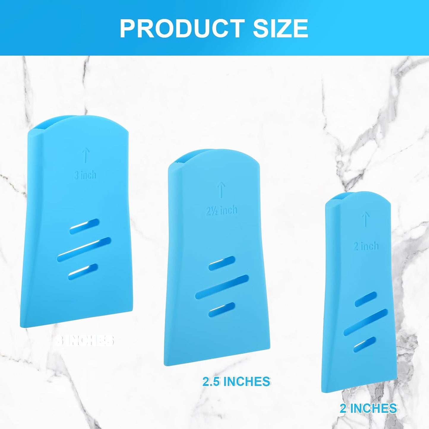 3Pack Paint Brush Protector Covers, Silicone Protective Sleeve for Holds 2" 2.5" 3" Brush