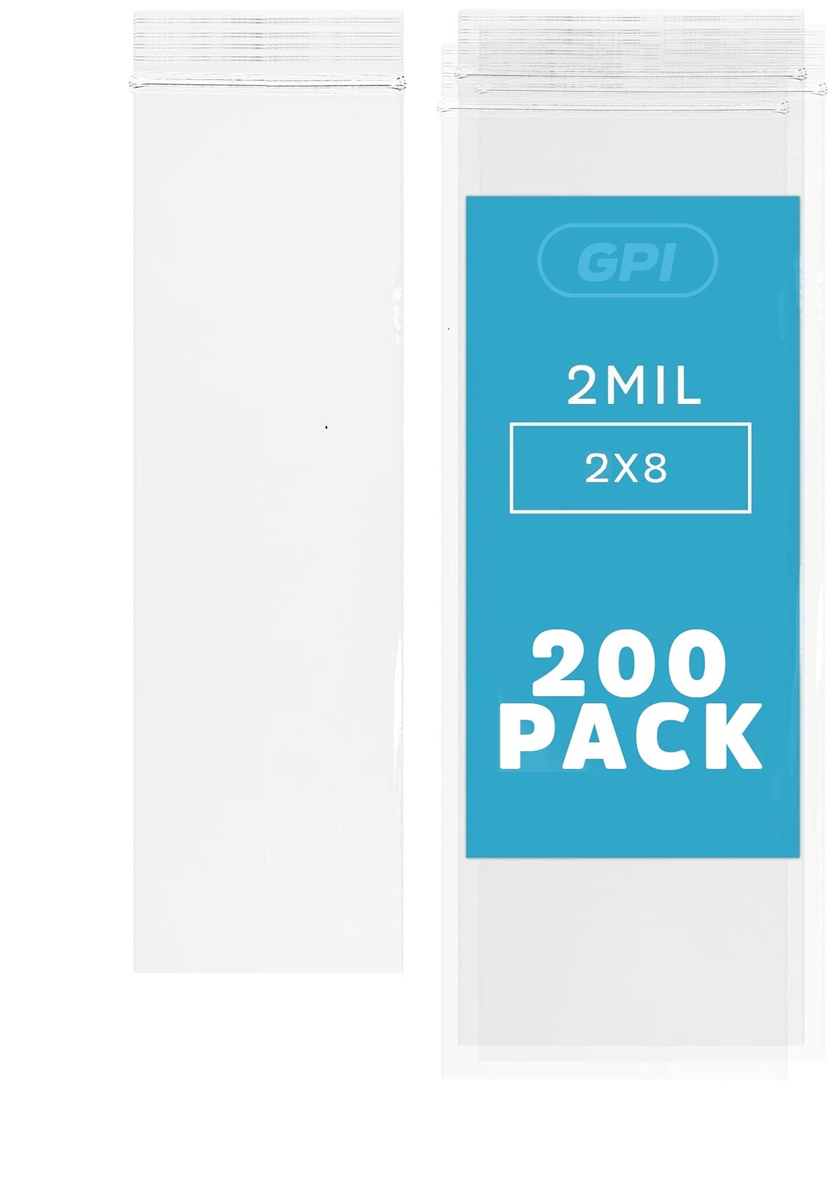 3" x 10" Long Zip Bags, 1000 Pack, Clear Plastic Reclosable Zip Baggies, 2 Mil Thick, Resealable Poly Bags for Packaging Insence, Necklaces, Jewelry & Office Supplies. GPI