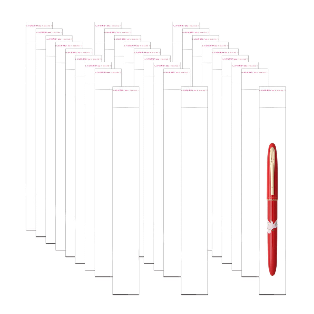Long Self Adhesive Cellophane Bags 1x8 Clear Self Stick Cello Baggies 100pcs Skinny OPP Poly Glassine Bags 2mil for Toothbrush Pencil Necklace Candy Crafts Coffee Spoon Lip Brush Straw