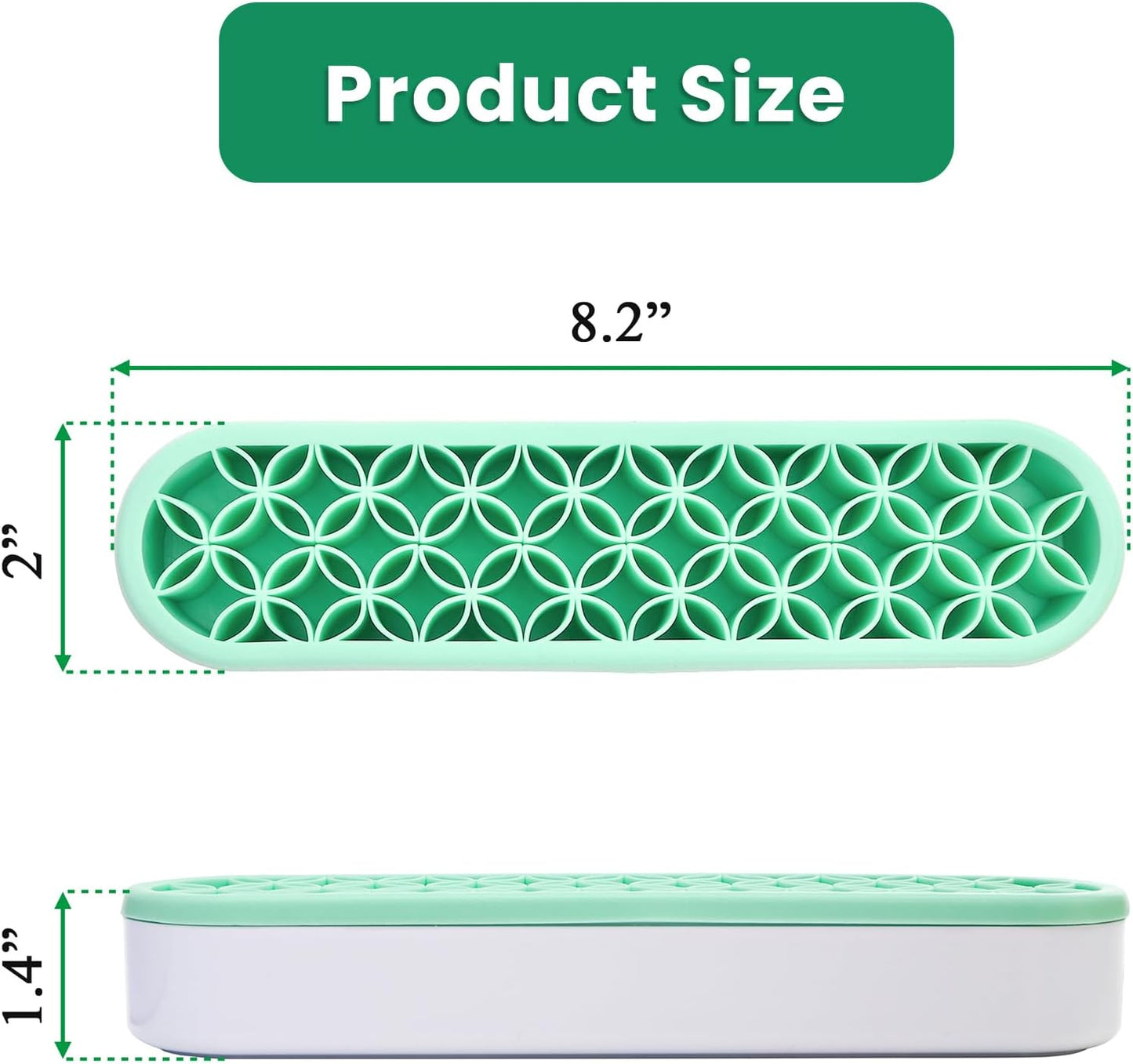 Elsjoy 3 Pack Silicone Makeup Brush Holder, Desktop Cosmetic Organizer Pen Holder, Sewing Tool Holder Beauty Tool Organizer Stand for Brush, Scissors, Toothbrush