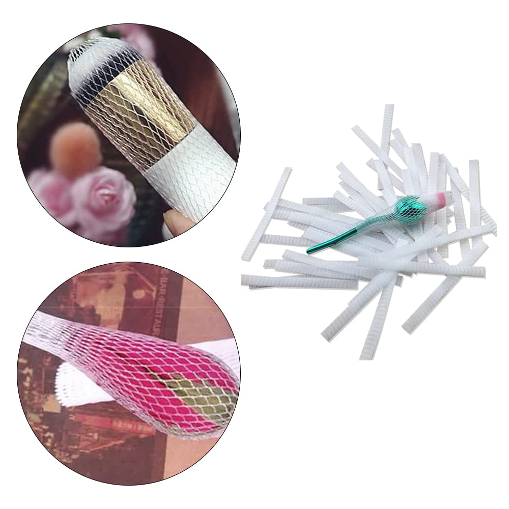 Makeup Brush Covers 100 Pcs - Expandable Reusable Mesh Protector Nets
