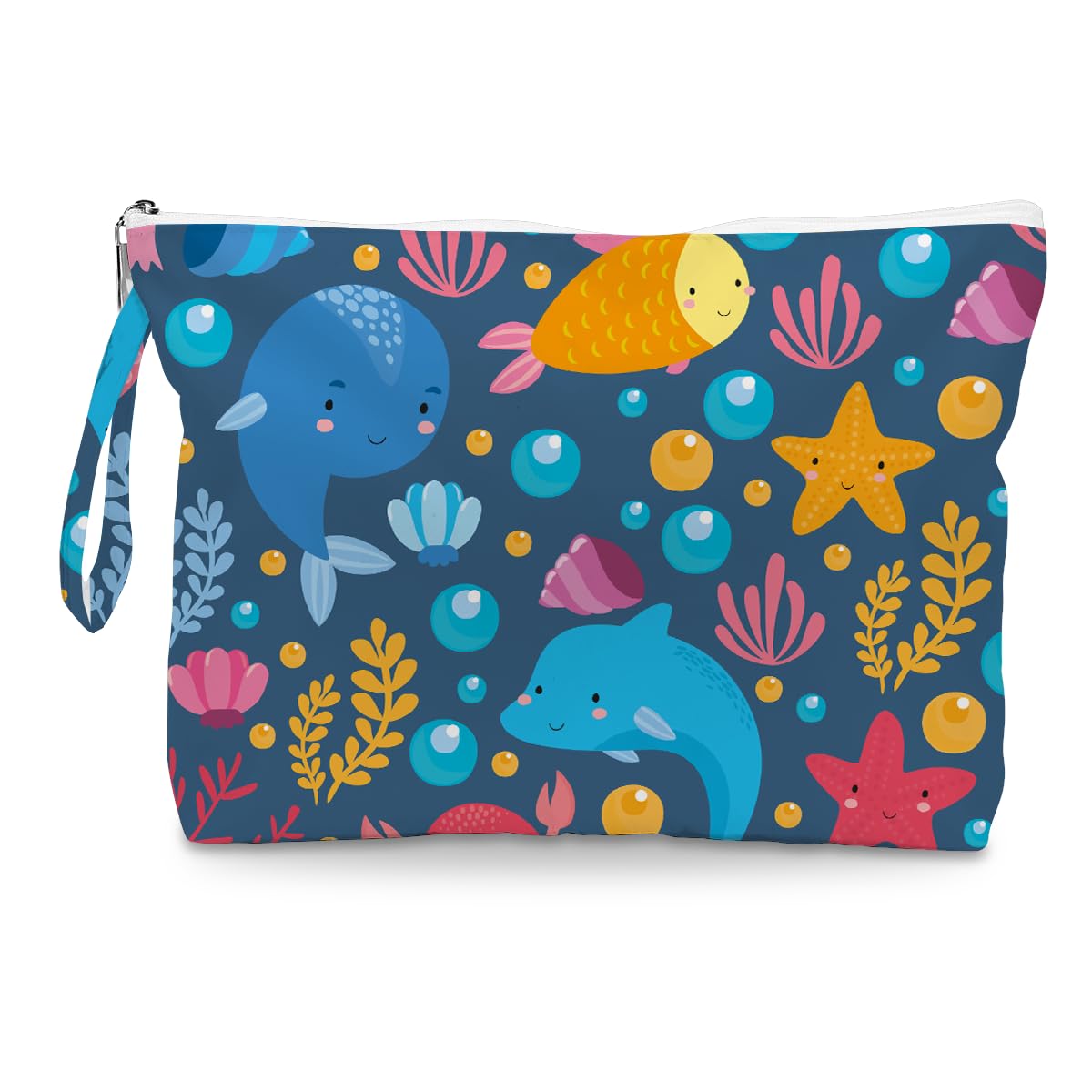 Fokongna Wet Dry Bag – Waterproof Travel Bag, Large Zipper Pouch for Swimsuits, Diapers, Toiletries, Makeup for Women & Girls