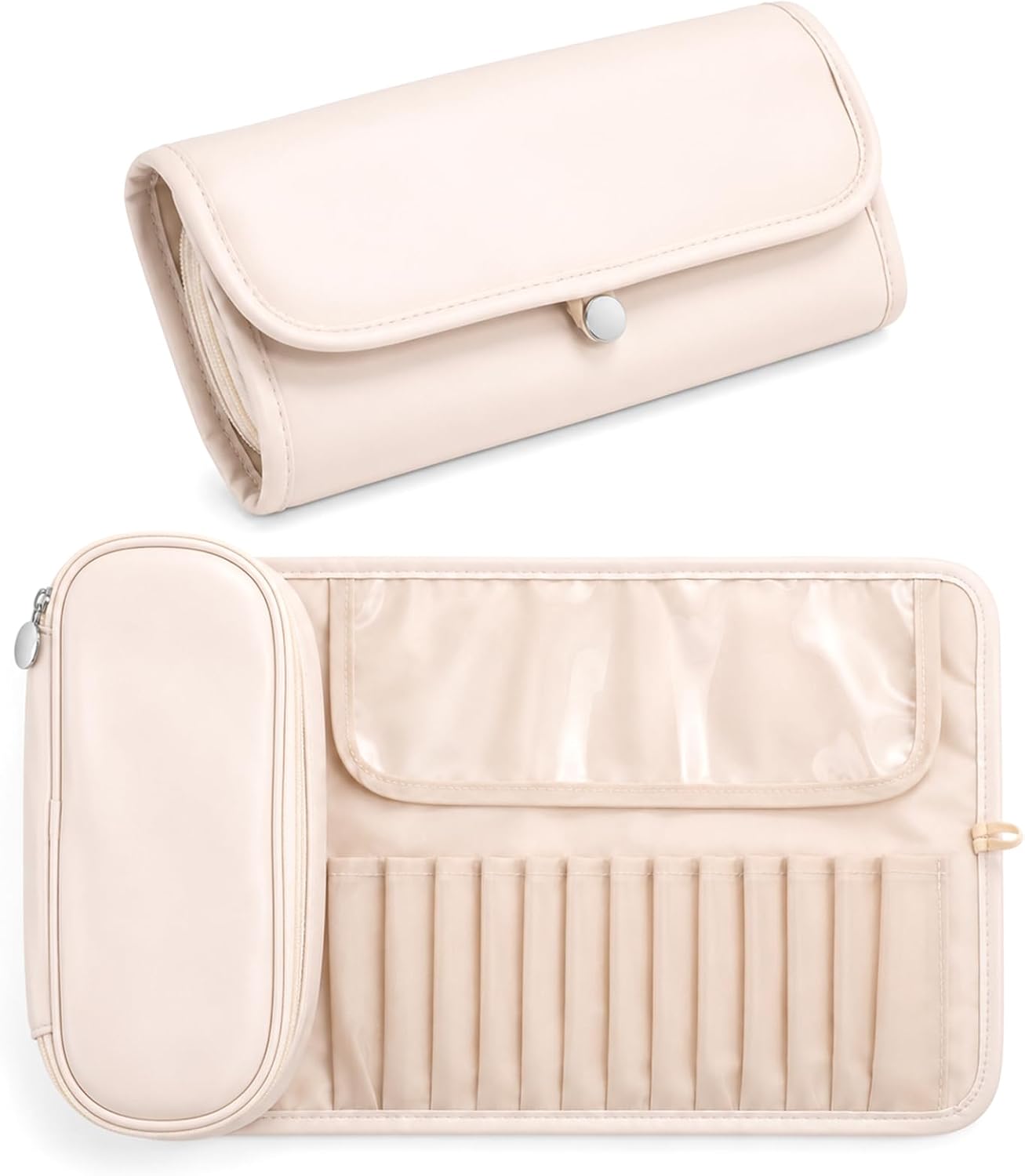 Make Up Brush Bag Travel Brush Holder with Separate Compartment