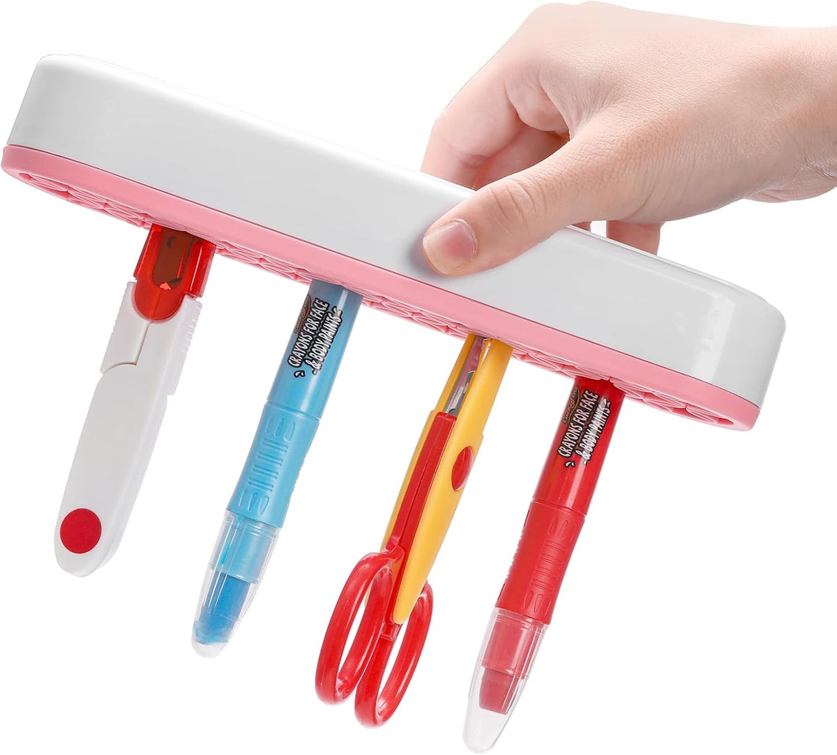 Elsjoy 3 Pack Silicone Makeup Brush Holder, Desktop Cosmetic Organizer Pen Holder, Sewing Tool Holder Beauty Tool Organizer Stand for Brush, Scissors, Toothbrush