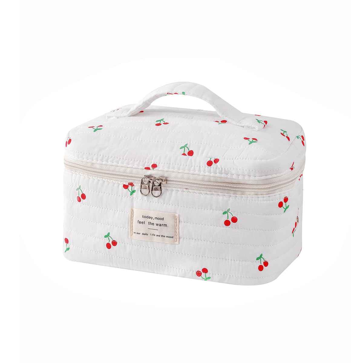 uekeboag Large Travel Quilted Makeup Bag for Women