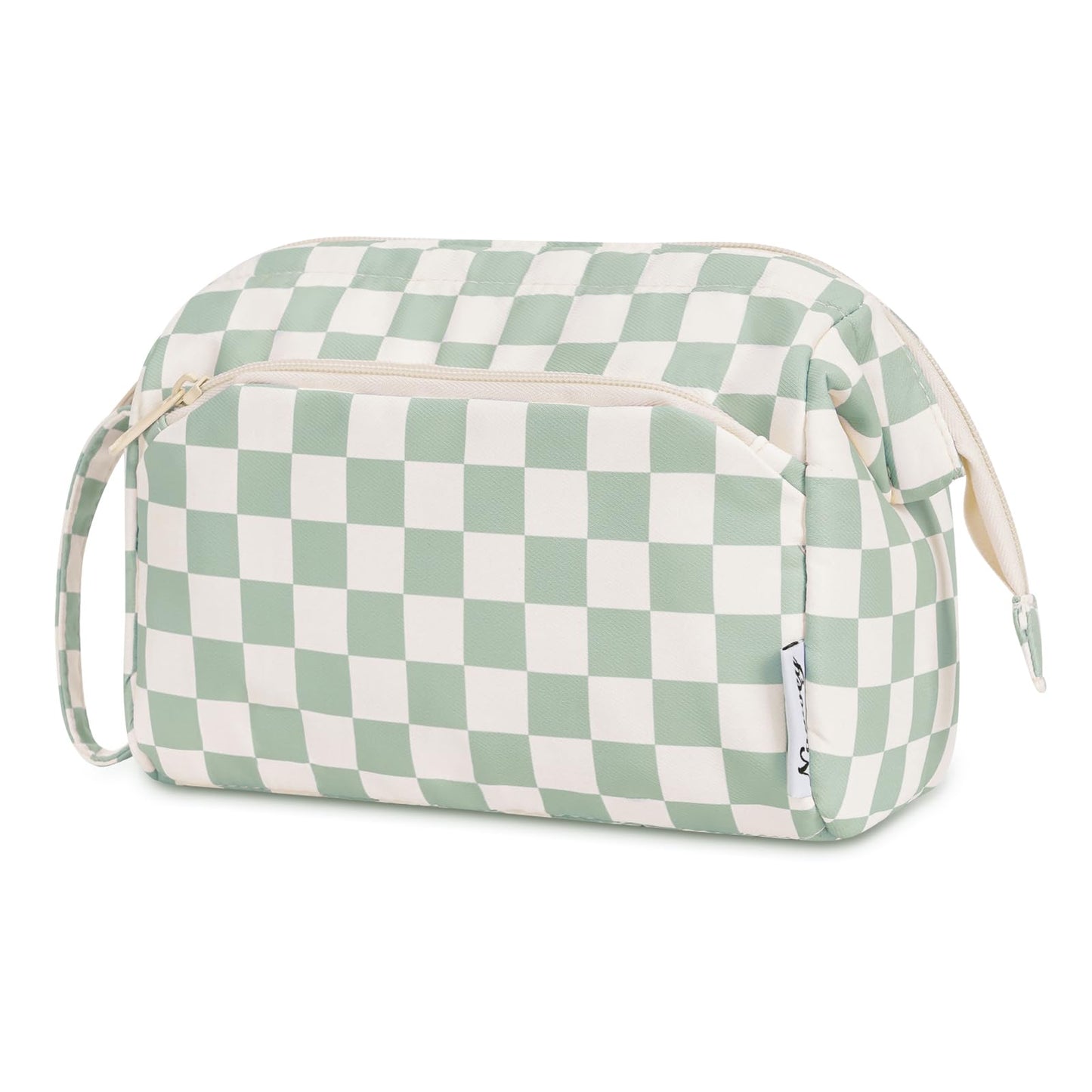 Narwey Travel Makeup Bag Toiletry Bag, Wide Open Cosmetic Bag for Women
