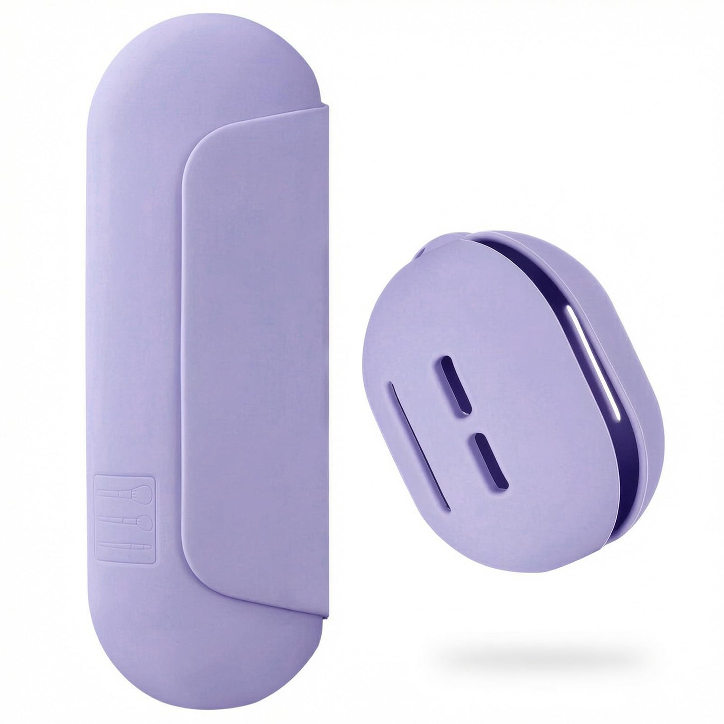 AGIKET Soft Silicone Makeup Brush Holder Large Travel Portable Cosmetic Bag