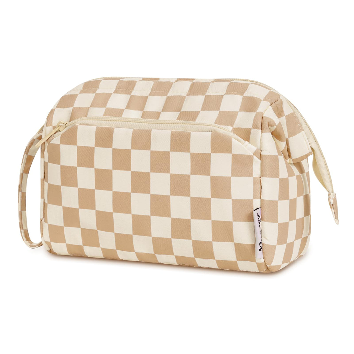 Narwey Travel Makeup Bag Toiletry Bag, Wide Open Cosmetic Bag for Women