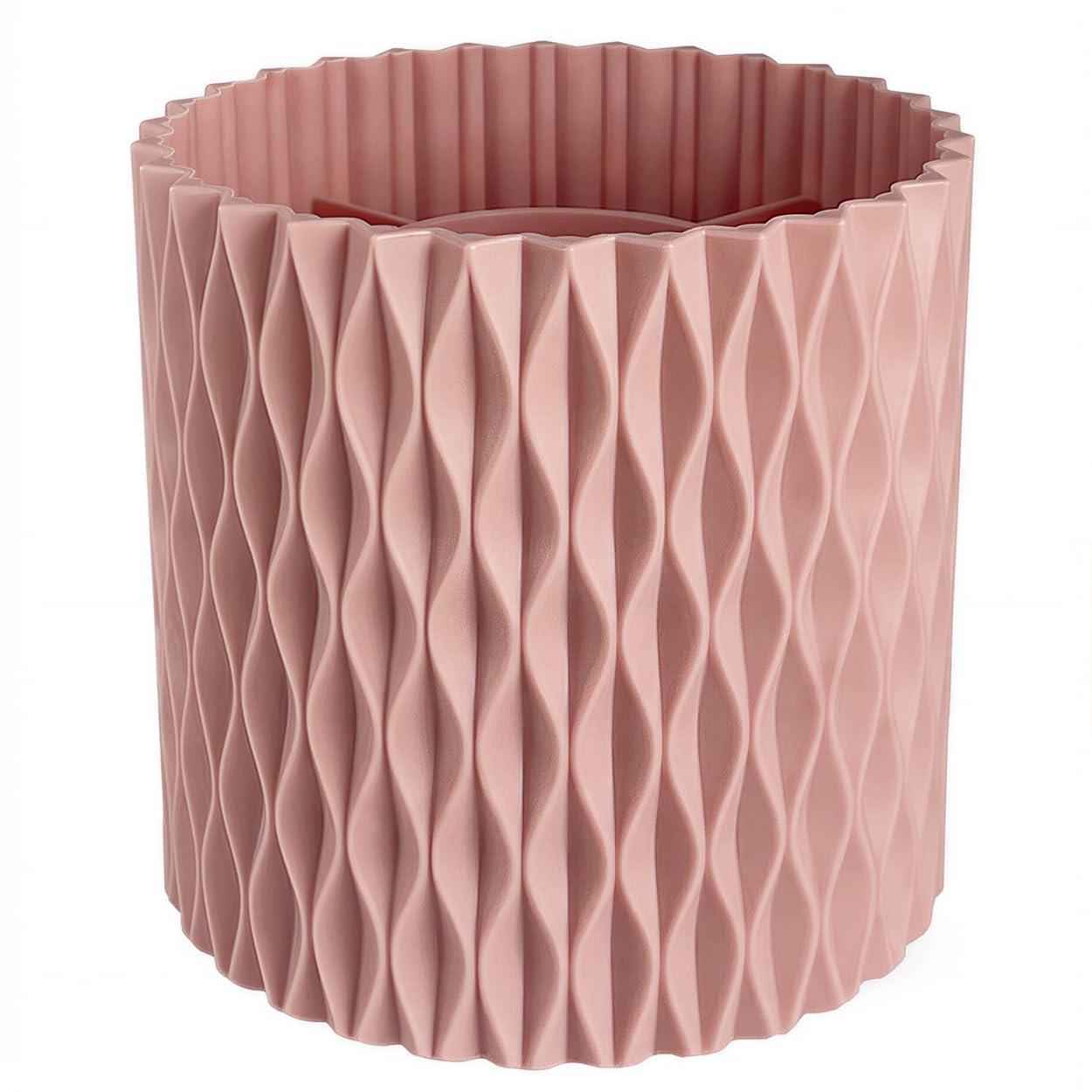 360° Rotating Makeup Brush Holder Organizer, White
