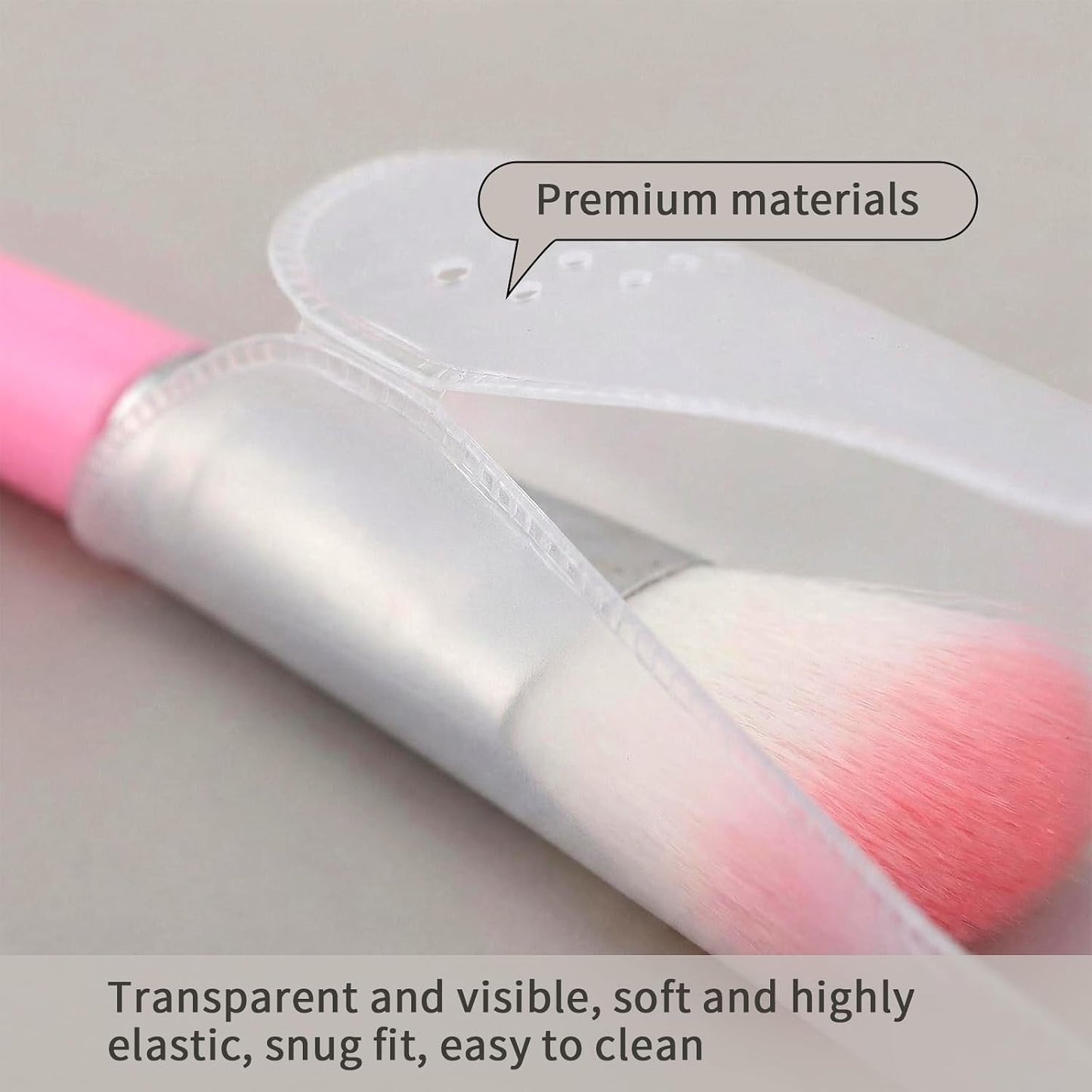 20 Pcs Cosmetic Brush Protectors, Make Up Brushes Covers for Safe Storage and Travel, Portable Multiple Sizes Cosmetic Brushes Guards Caps, Lightweight and Durable Plastic Dustproof Brush Guards