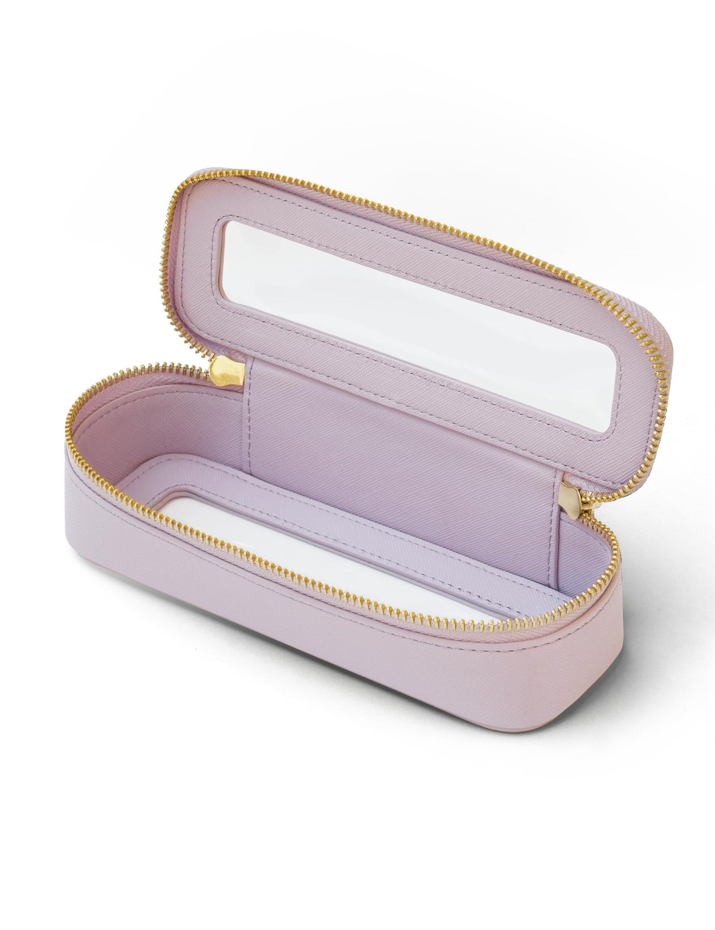 Popvibe Clear Makeup Bag Travel Cosmetic Case Transparent Toiletry Bag with Zipper, Portable Make Up Organizer Traveling Compact Car Bag for Essentials, Hotpink, Large