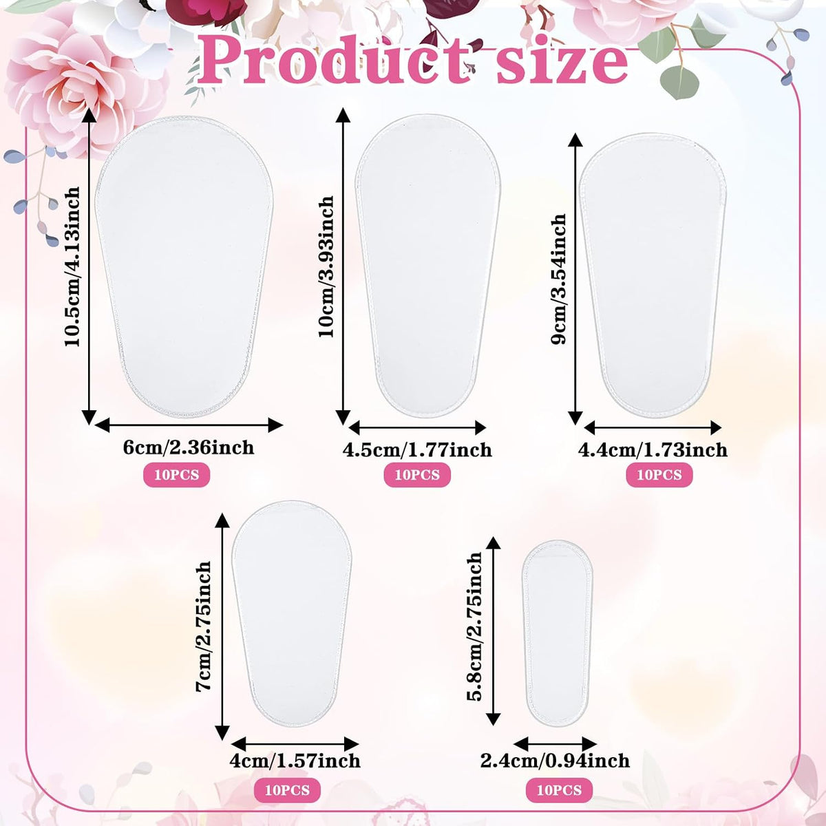 Amabro 50Pcs Makeup Brush Covers Clear Waterproof Dustproof Brush Protector