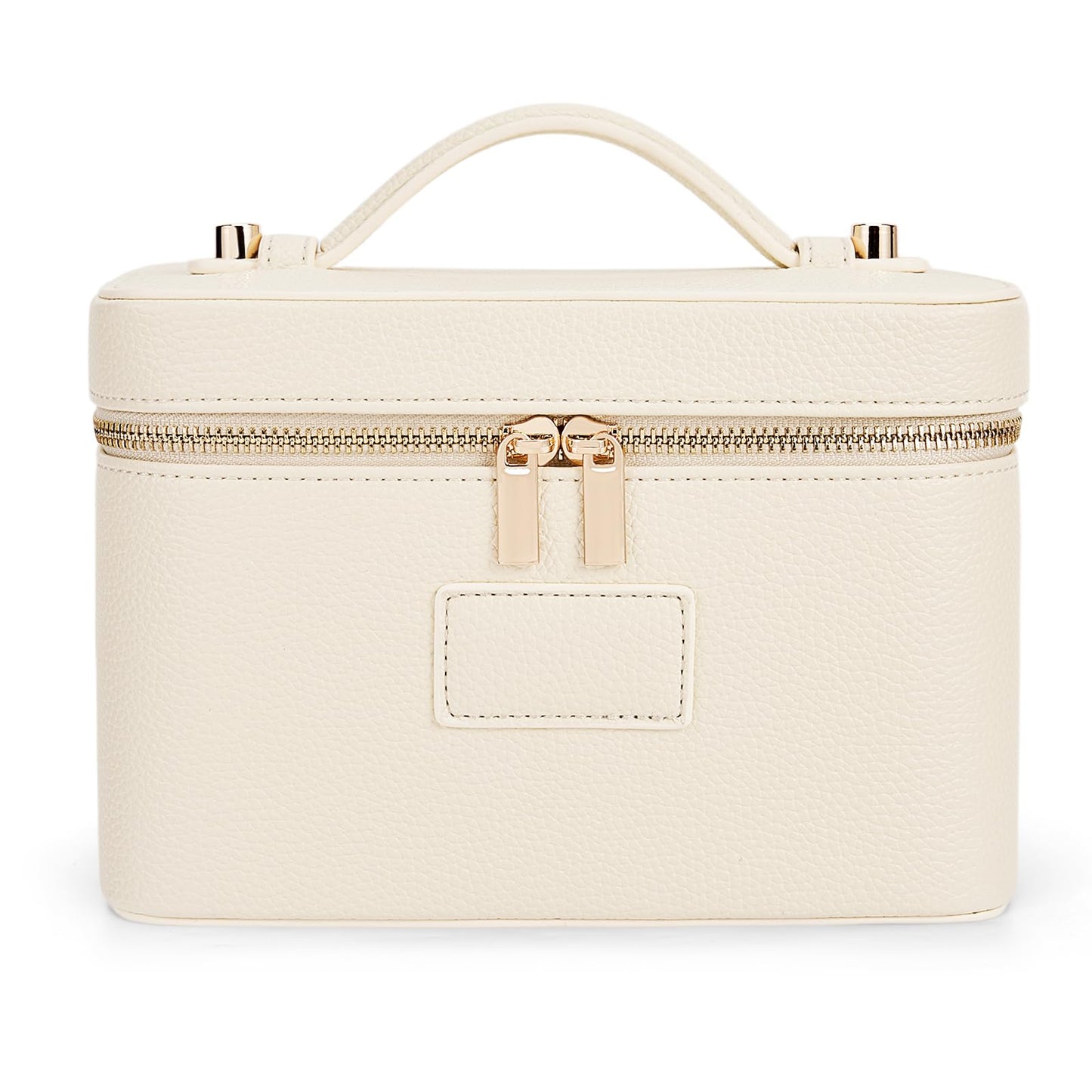 HiTotes Makeup Bag Vanity Case for Women Leather Cosmetic Bag Travel Toiletry Bags Portable Makeup Organizer Case