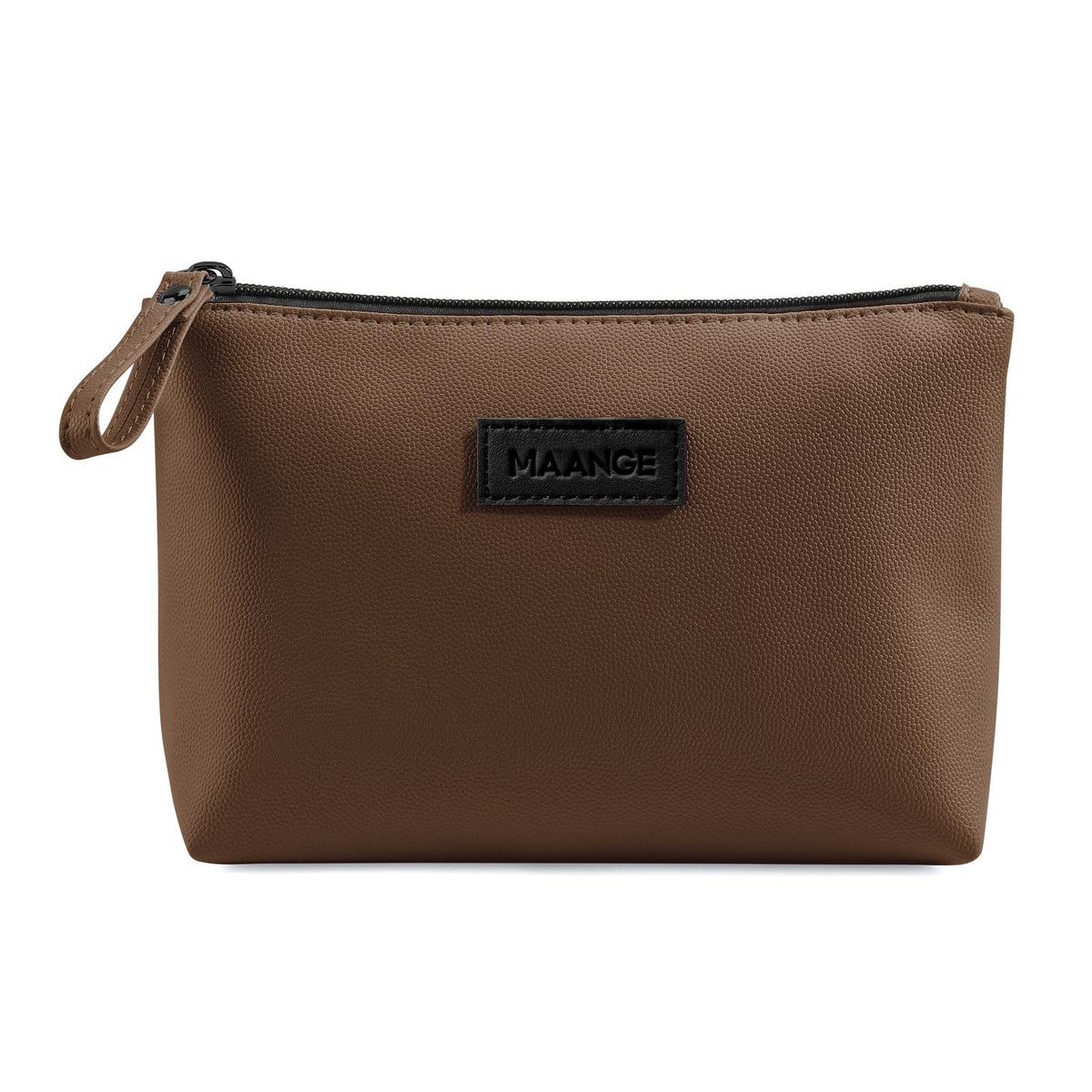 MAANGE Cosmetic Bags for Women Small Makeup Bag for Purse Pu Leather Makeup Pouch Travel Makeup Bag with Zipper Make Up Bag for Travelling