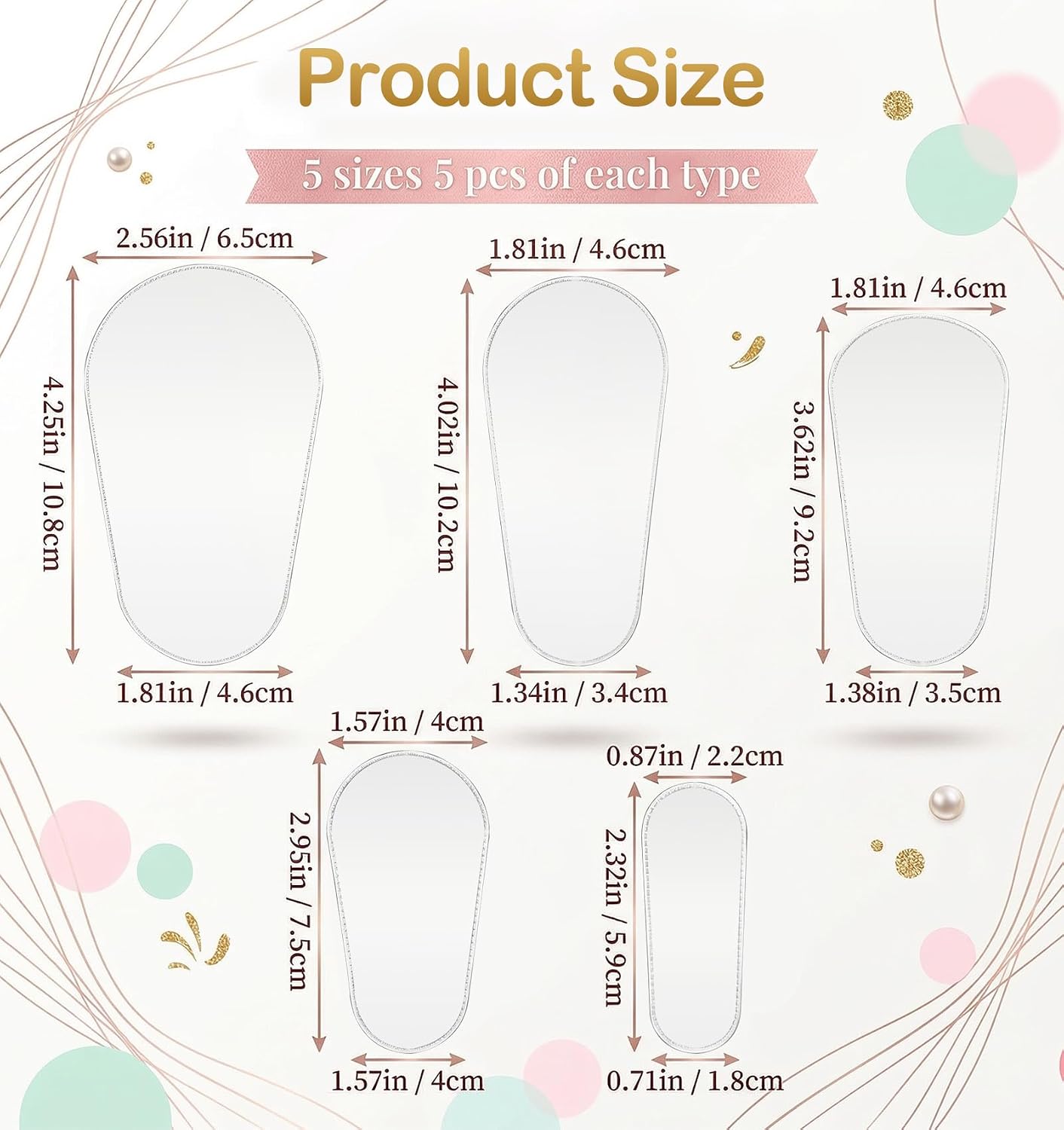 25 Pcs 5 Sizes Makeup Brush Covers, Makeup Brush Cover EVA