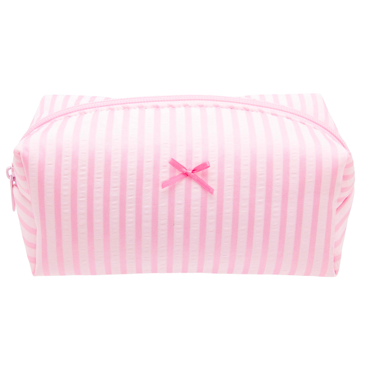PAZIMIIK Cozy Makeup Bag for Women,Zipper Cosmetic Pouch,Stripe Blue