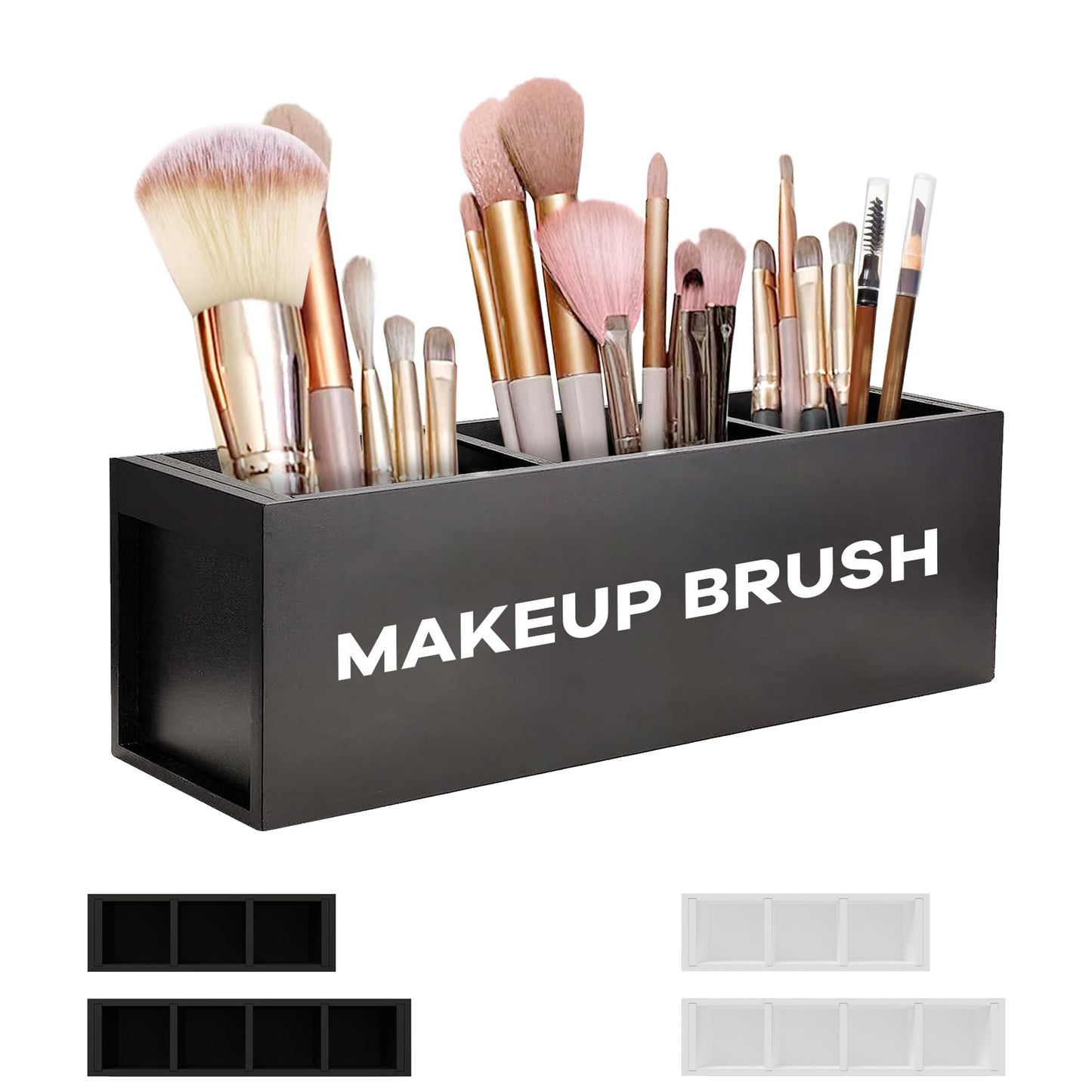 Suli Large Makeup Organizer for Vanity Countertop,Brush Holder Organizer