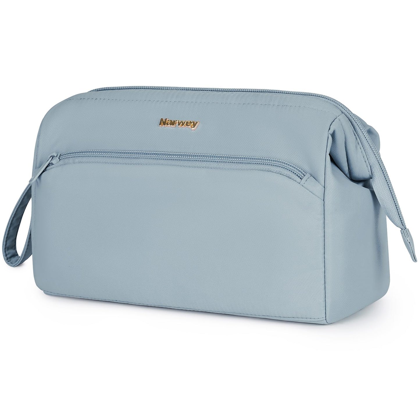Narwey Travel Makeup Bag Toiletry Bag, Wide Open Cosmetic Bag for Women