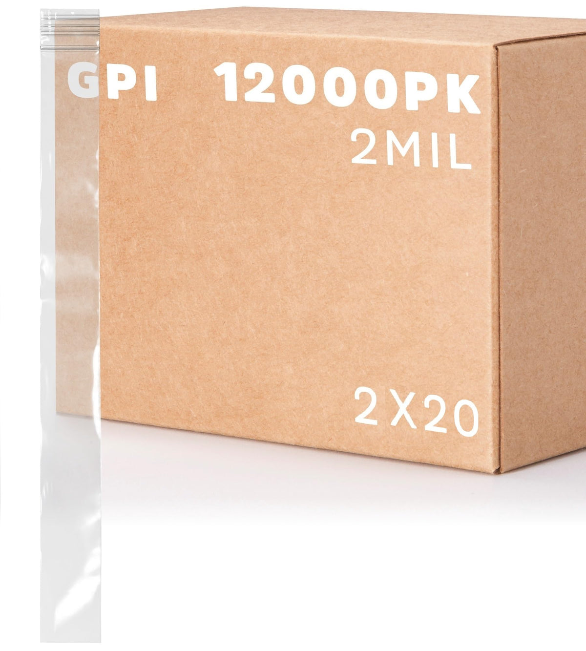 3" x 10" Long Zip Bags, 1000 Pack, Clear Plastic Reclosable Zip Baggies, 2 Mil Thick, Resealable Poly Bags for Packaging Insence, Necklaces, Jewelry & Office Supplies. GPI