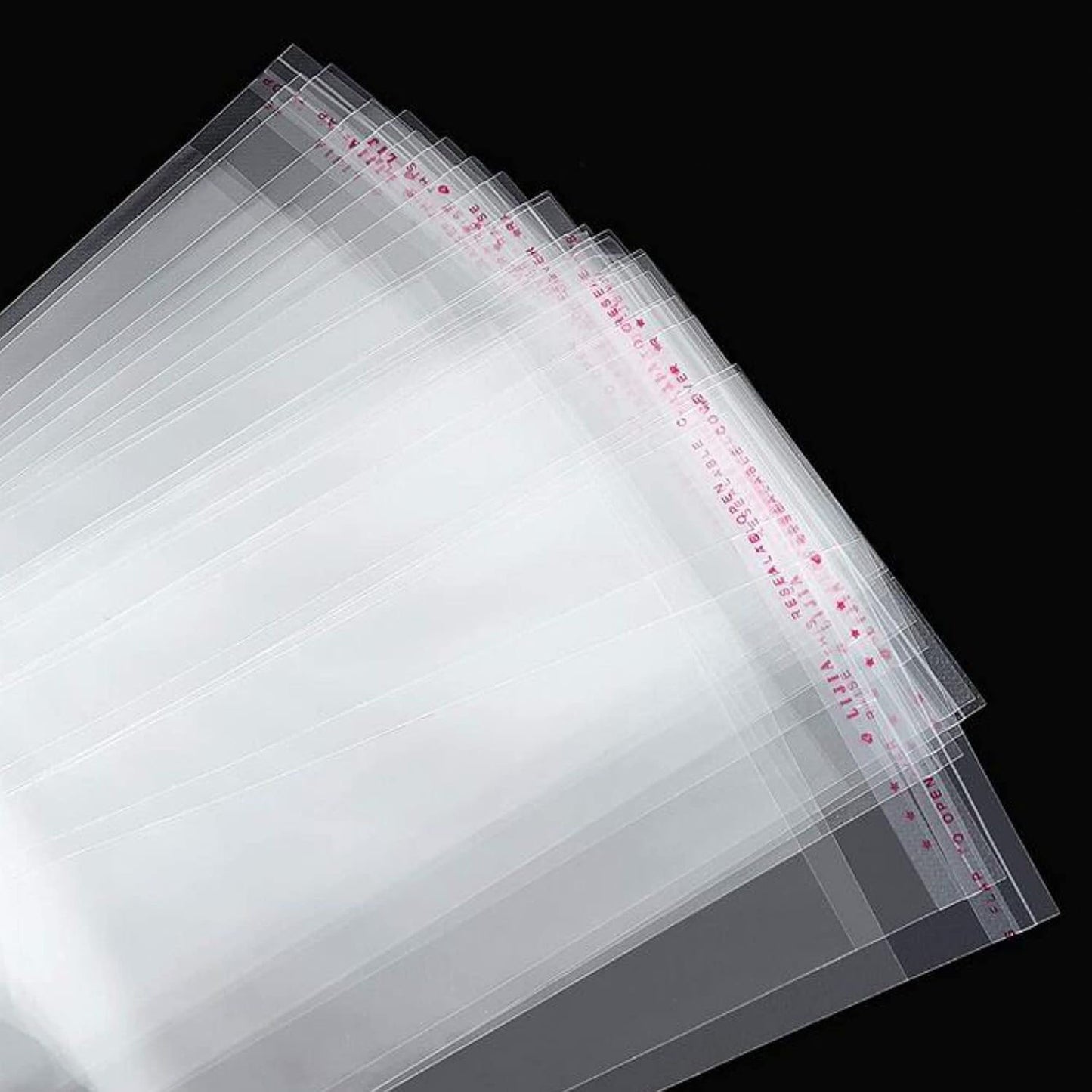 Long Self Adhesive Cellophane Bags 1x8 Clear Self Stick Cello Baggies 100pcs Skinny OPP Poly Glassine Bags 2mil for Toothbrush Pencil Necklace Candy Crafts Coffee Spoon Lip Brush Straw
