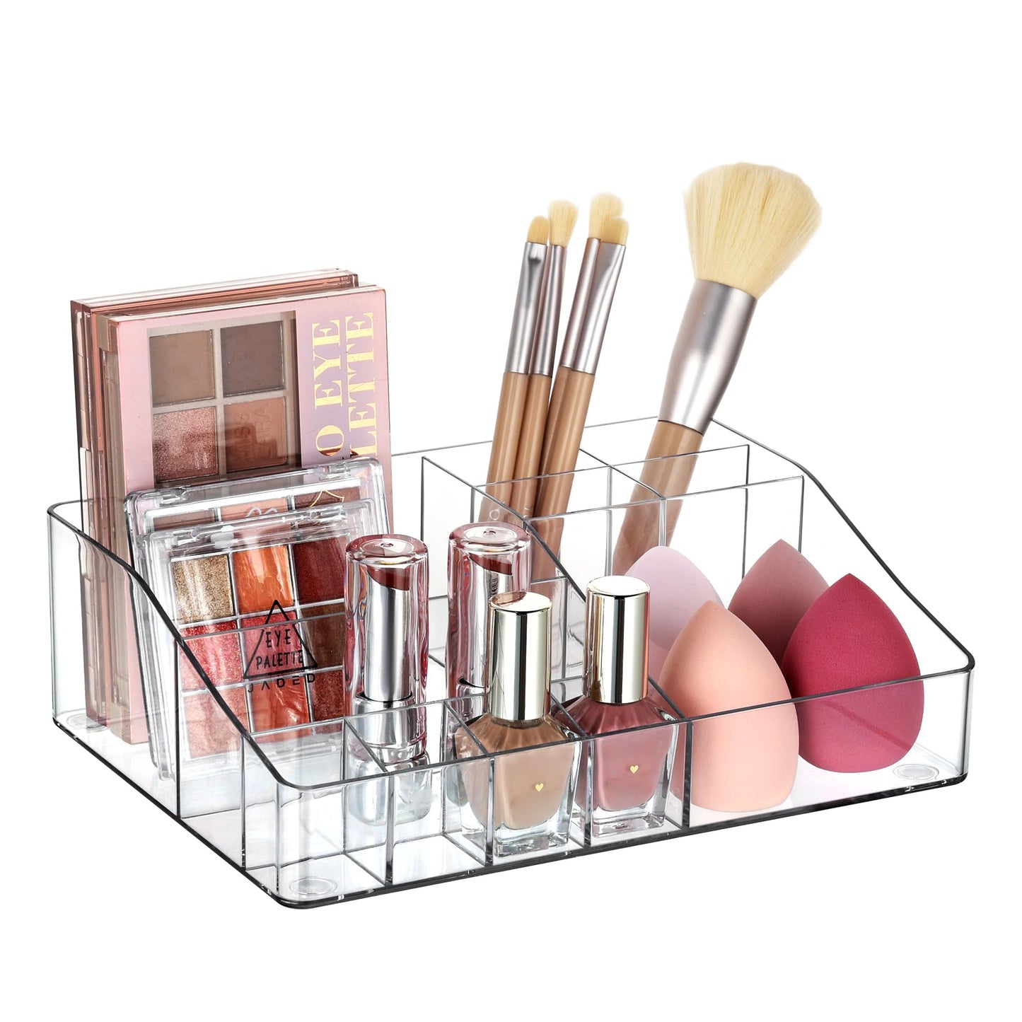 Vtopmart 3 Tier Clear Makeup Organizer with 2 Drawers