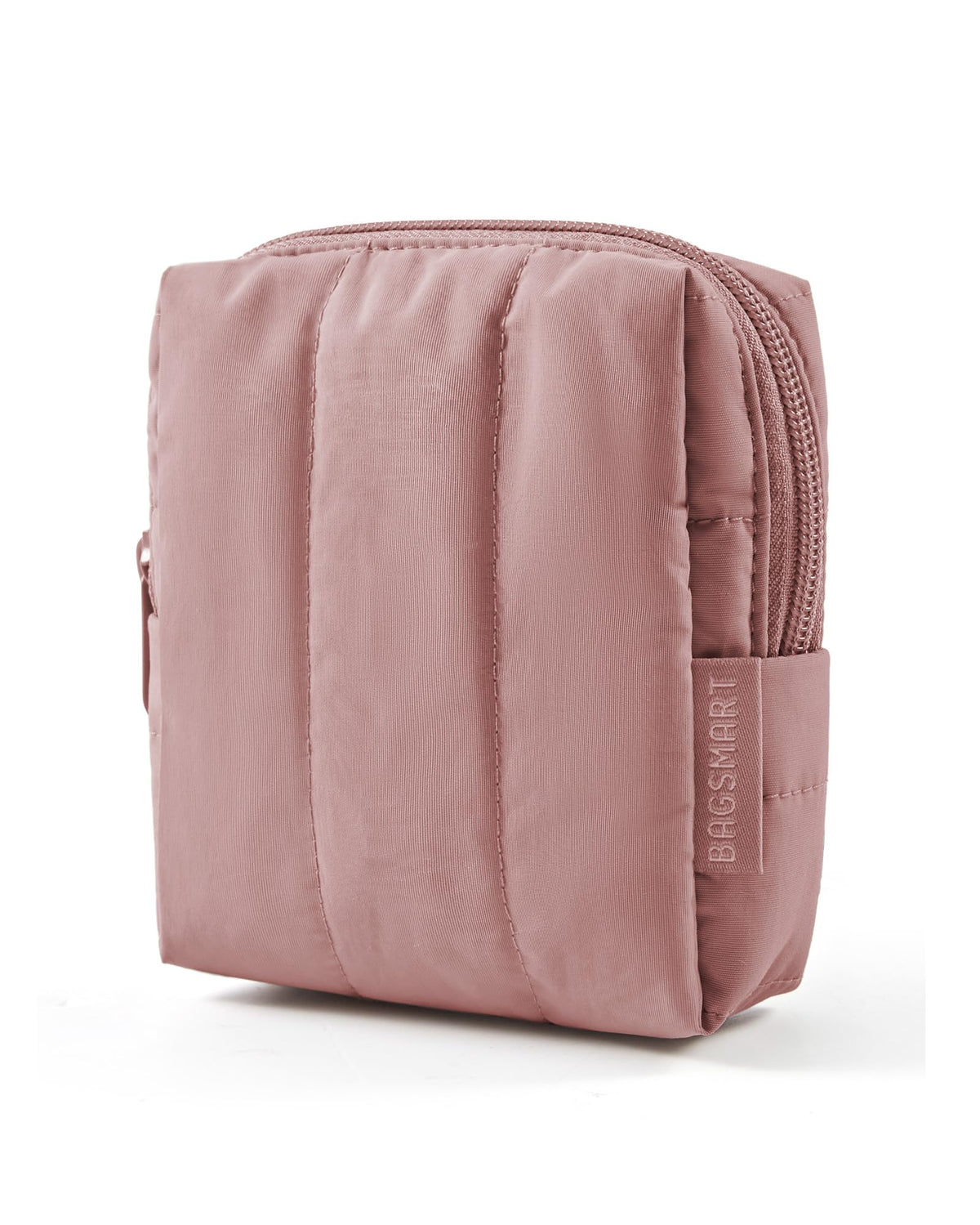 BAGSMART Puffy Travel Makeup Bag Duo Large & Small for Women, Leopard