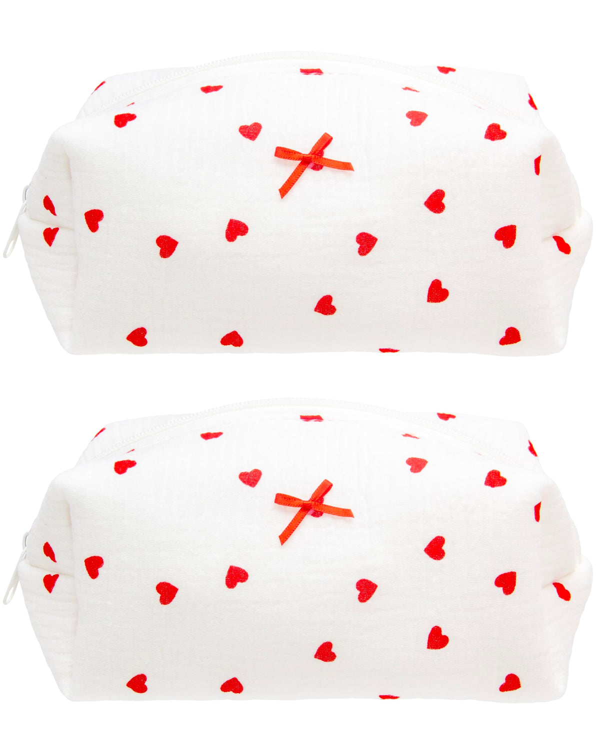 PAZIMIIK Cozy Makeup Bag for Women,Zipper Cosmetic Pouch,Stripe Blue
