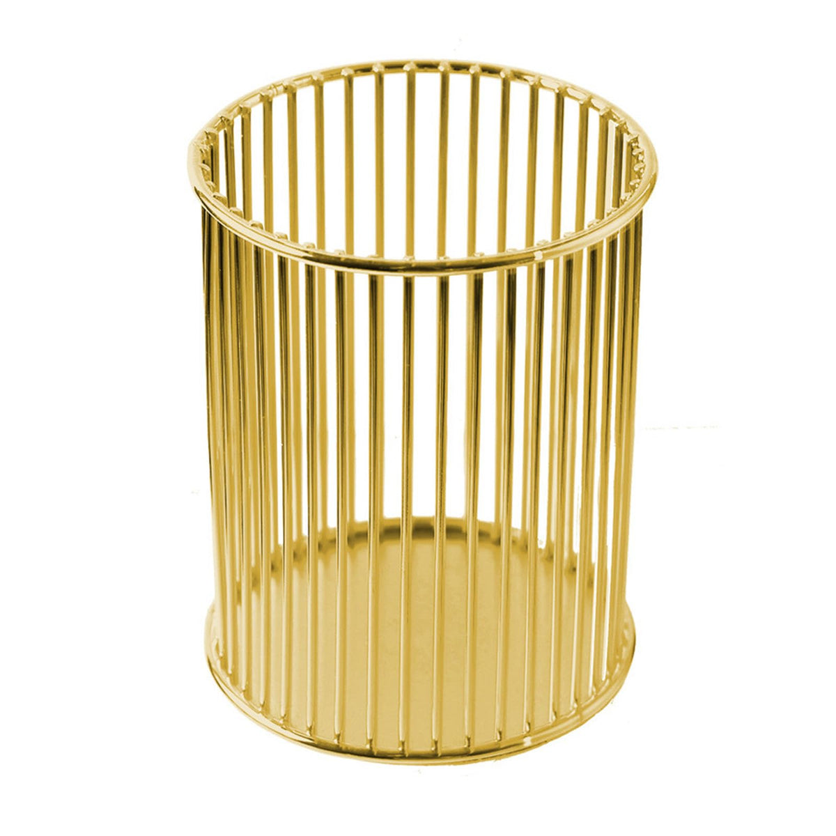 Gold Metal Pen Holder Cup for Desk Makeup Brushes Pencil Holders Home Office Organizer