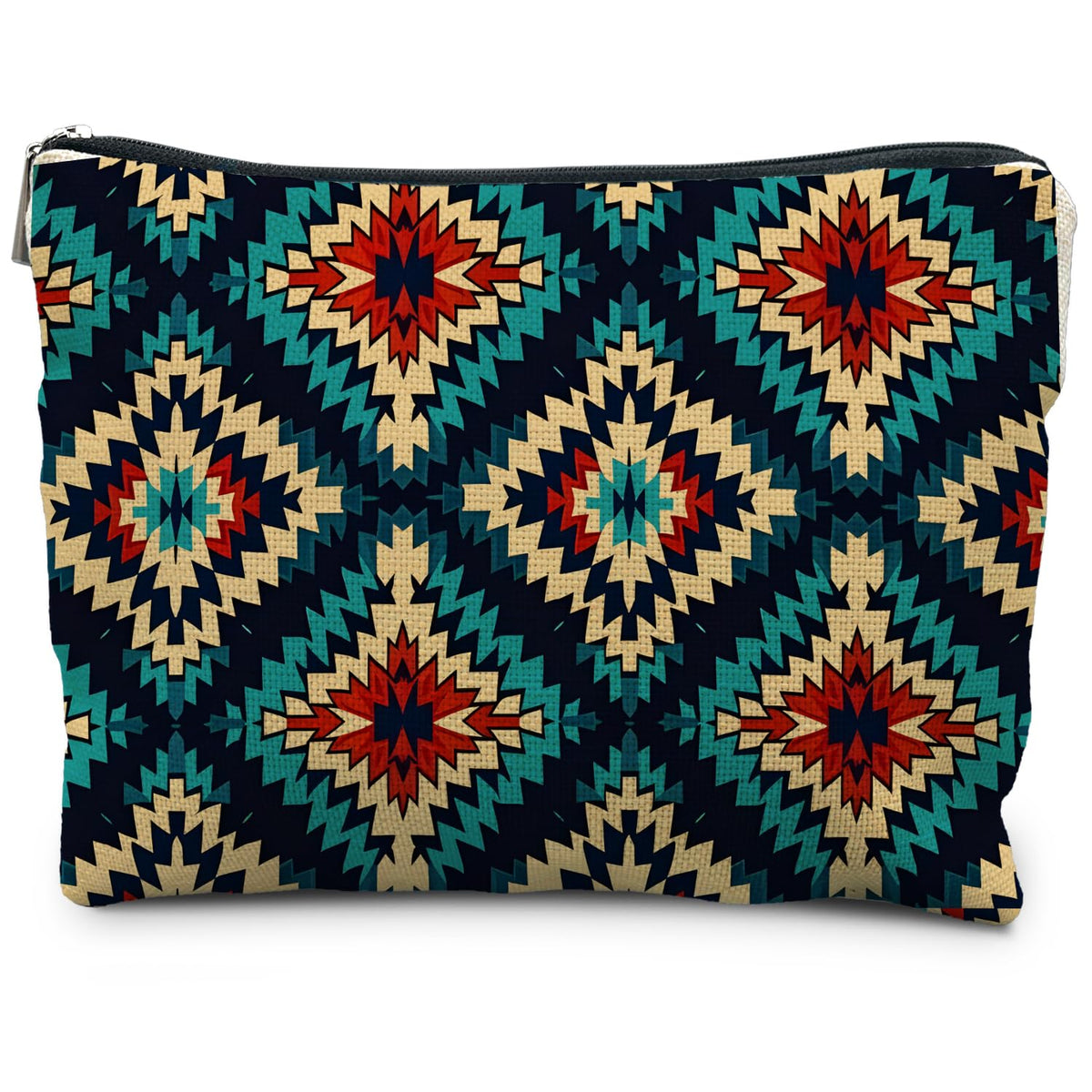 Boho Makeup Bag Gifts for Women, Sunset Leaf Aesthetic Makeup Pouch