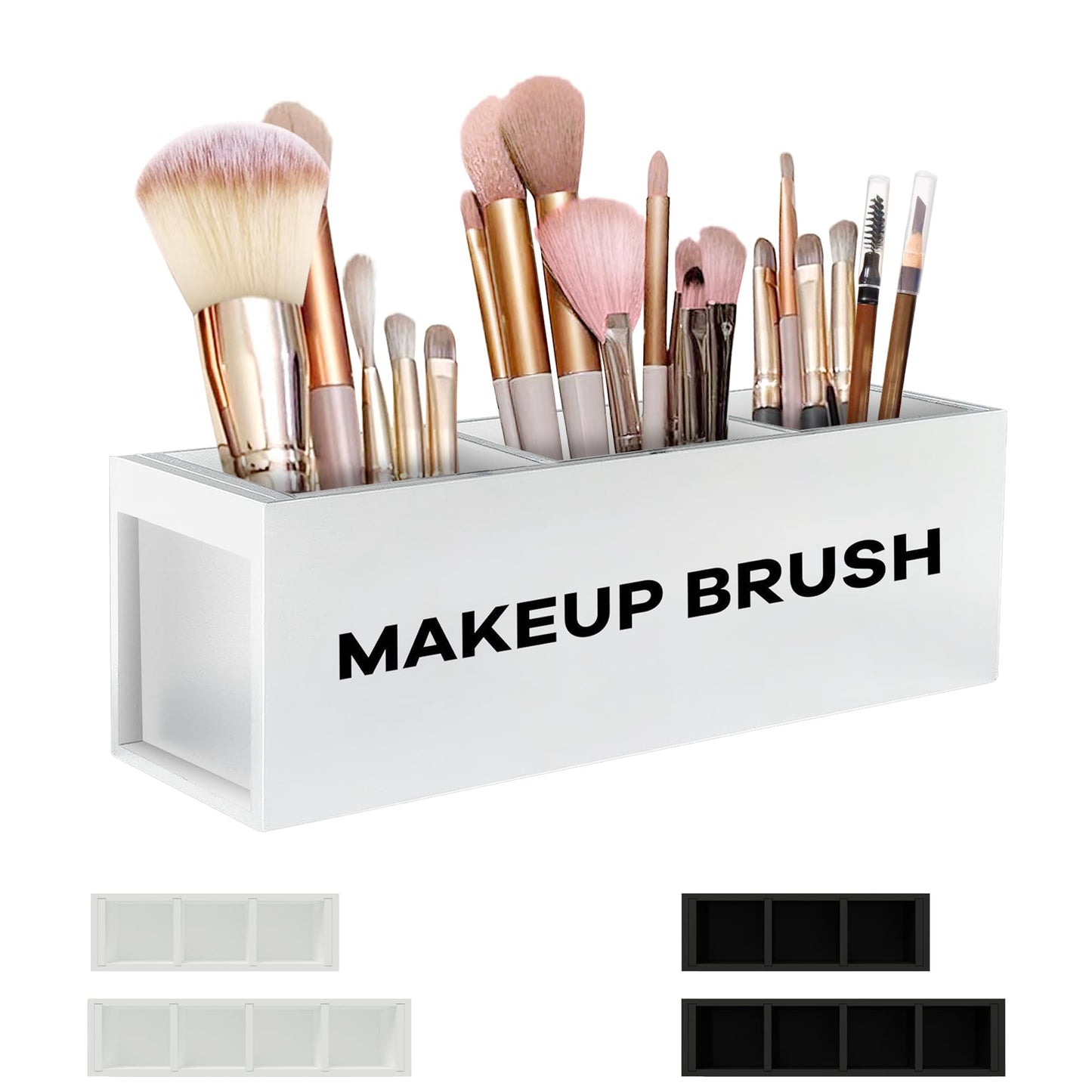 Suli Large Makeup Organizer for Vanity Countertop,Brush Holder Organizer