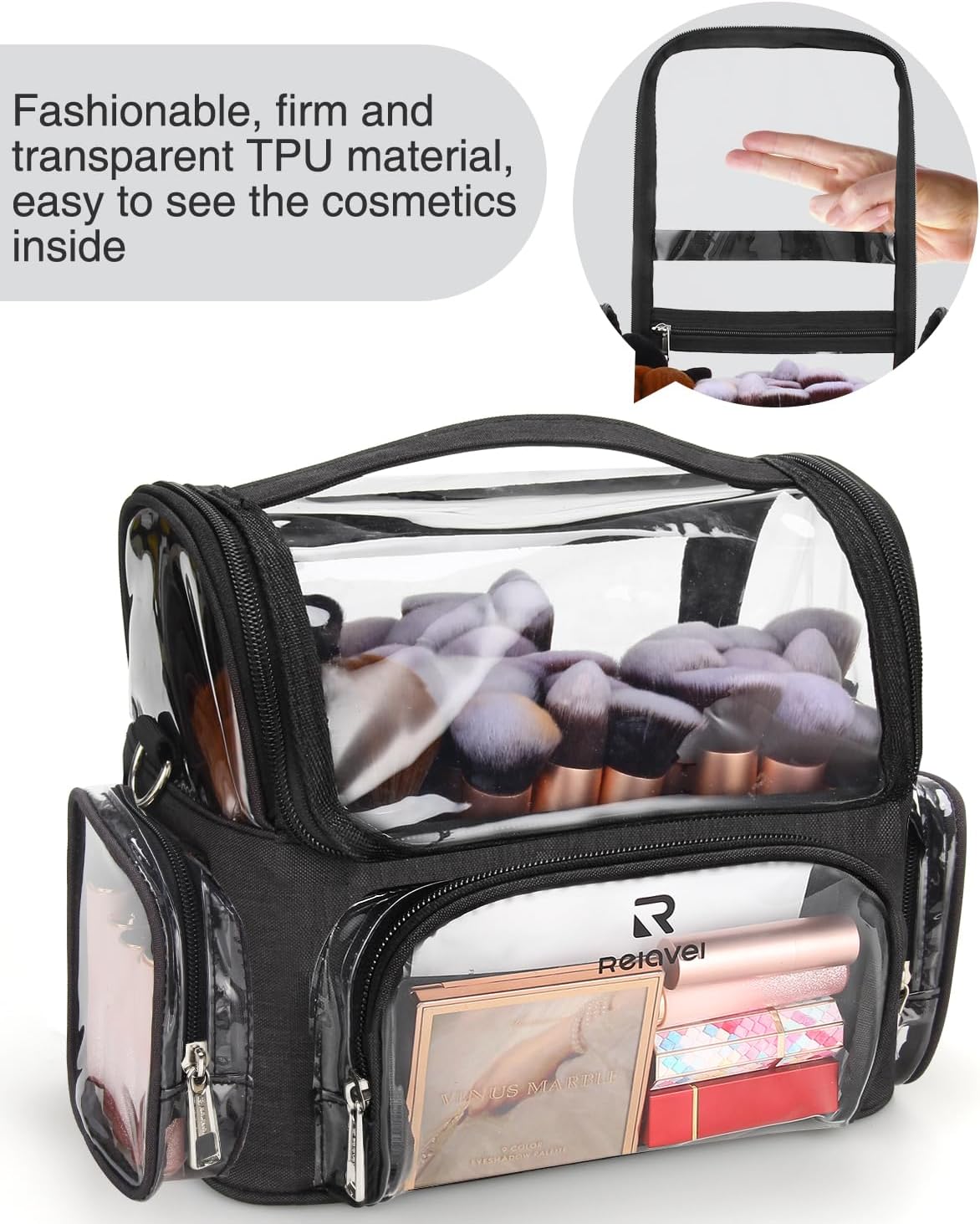 Makeup Brush Bag, Professional Makeup Brush Holder for Makeup Artist