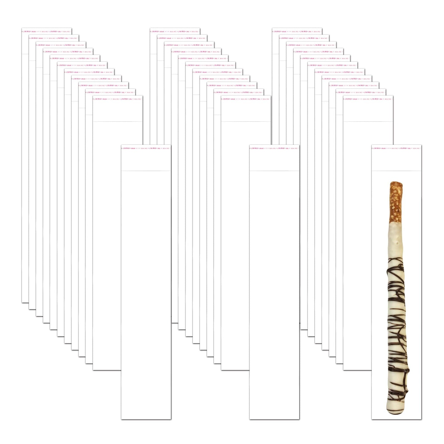 Long Self Adhesive Cellophane Bags 1x8 Clear Self Stick Cello Baggies 100pcs Skinny OPP Poly Glassine Bags 2mil for Toothbrush Pencil Necklace Candy Crafts Coffee Spoon Lip Brush Straw